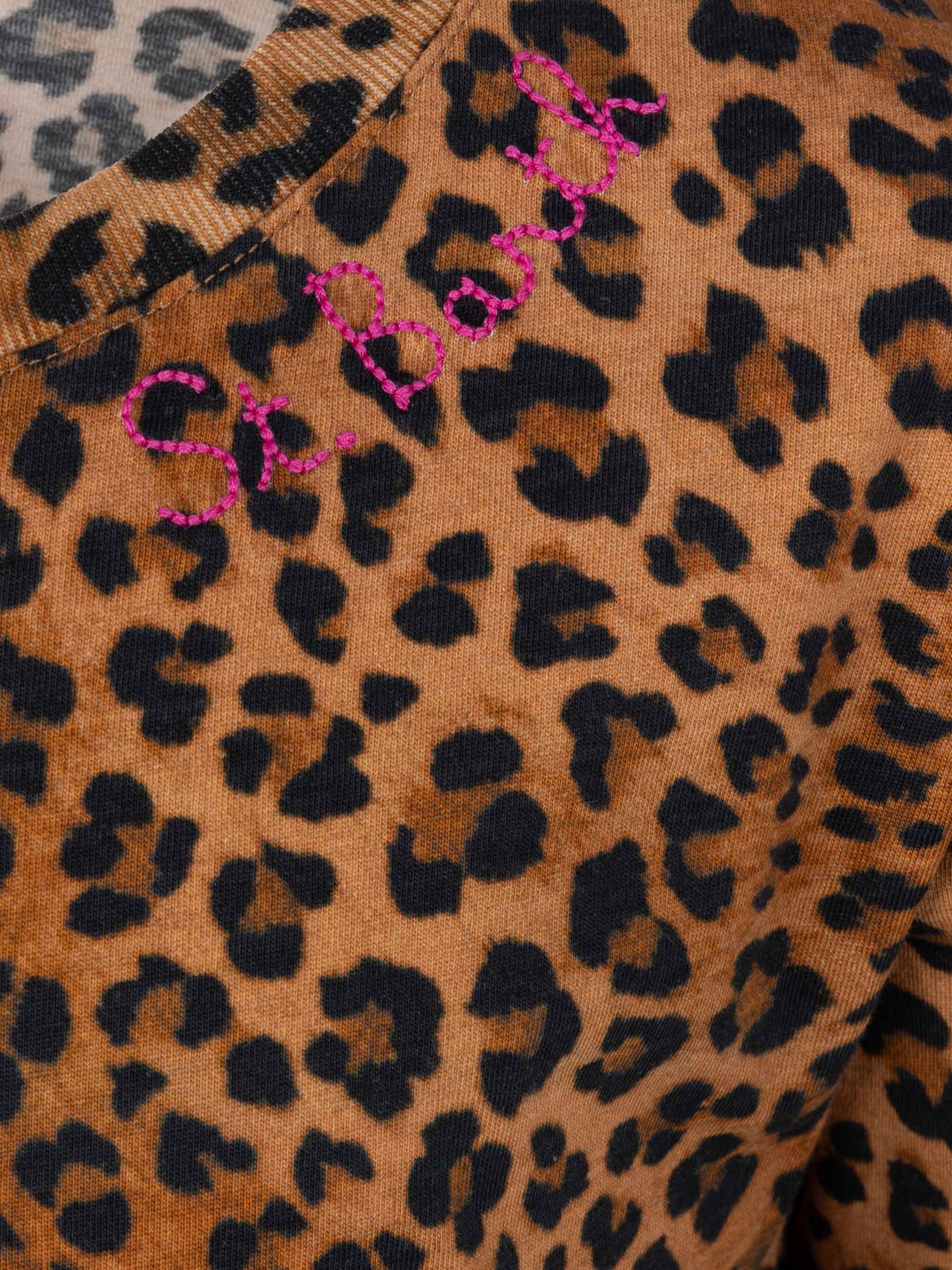 Abbey dress with fringes and animalier print - Image 3
