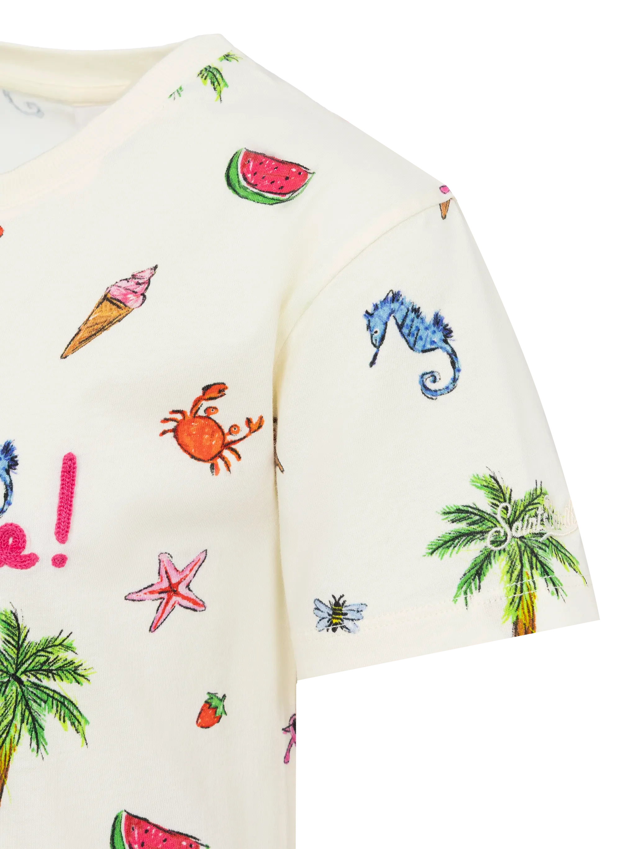Abbey dress with fringes and Tutti al mare embroidery - Image 3