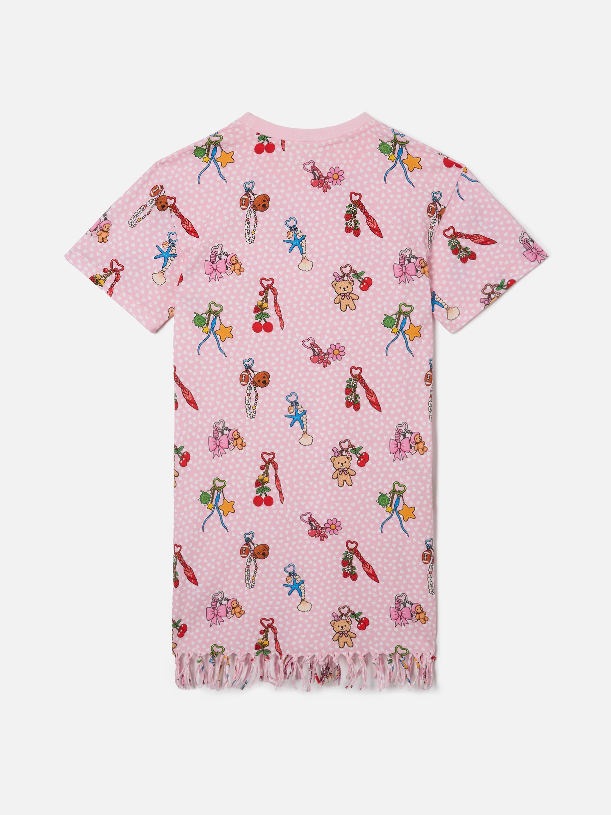 Abbey organic cotton dress with heart and charms all-over print - Image 3