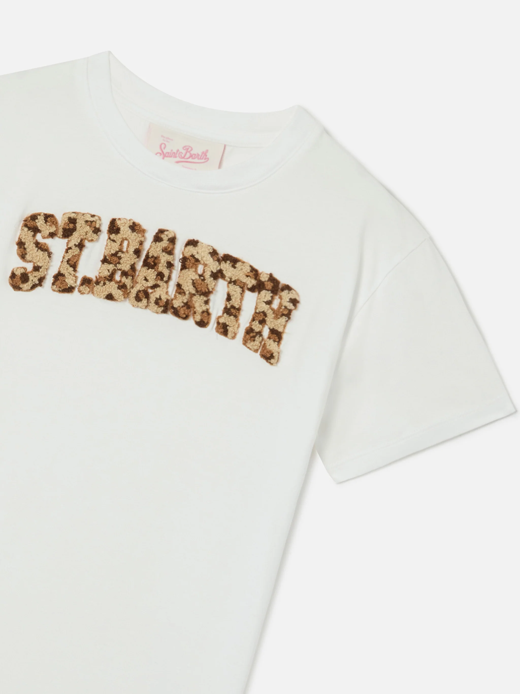 Abbey organic cotton dress with leopard terry-effect logo - Image 2