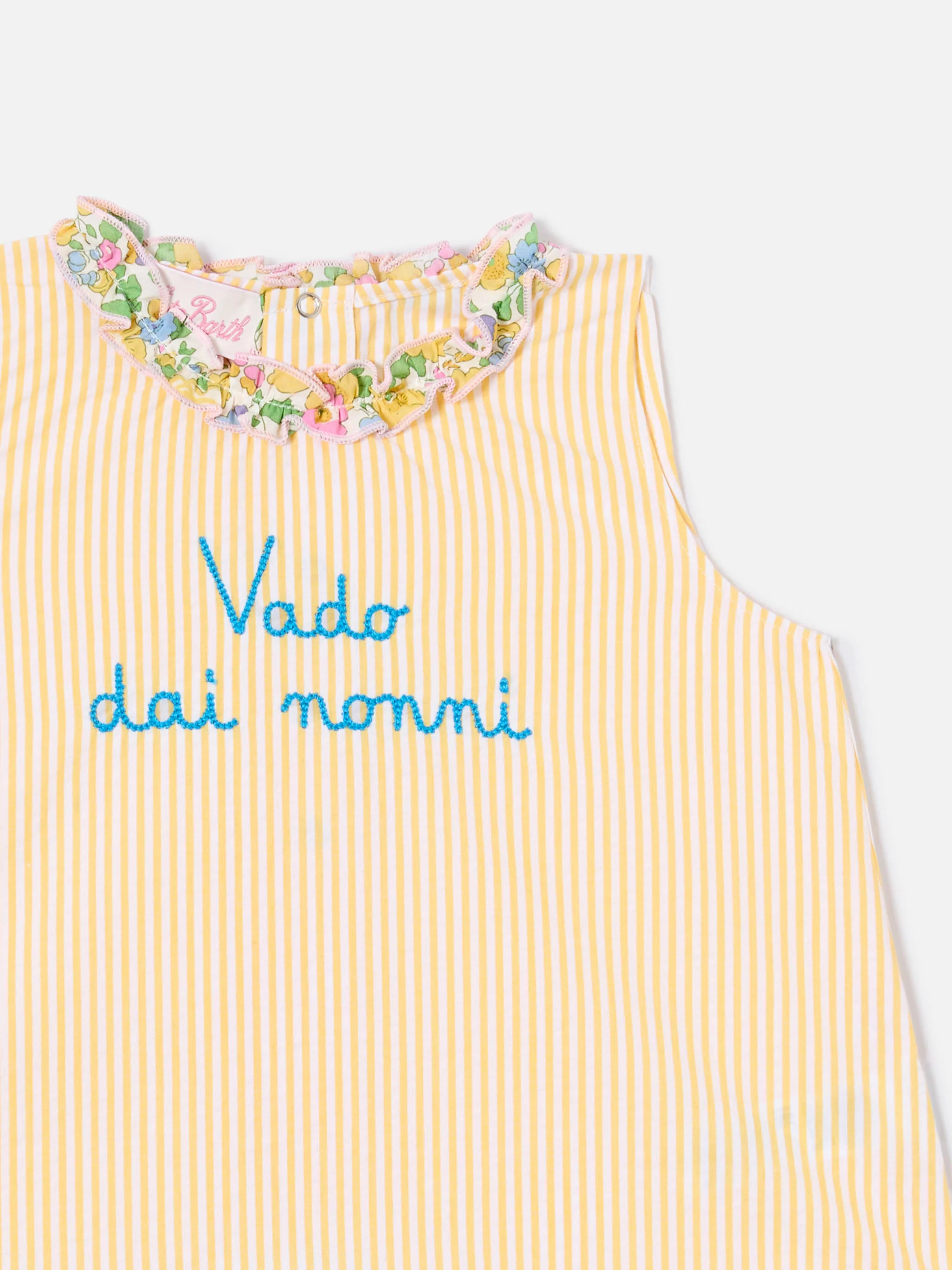 Abbie top and bloomer set with Vado dai nonni embroidery | Made with Liberty Fabric - Image 2