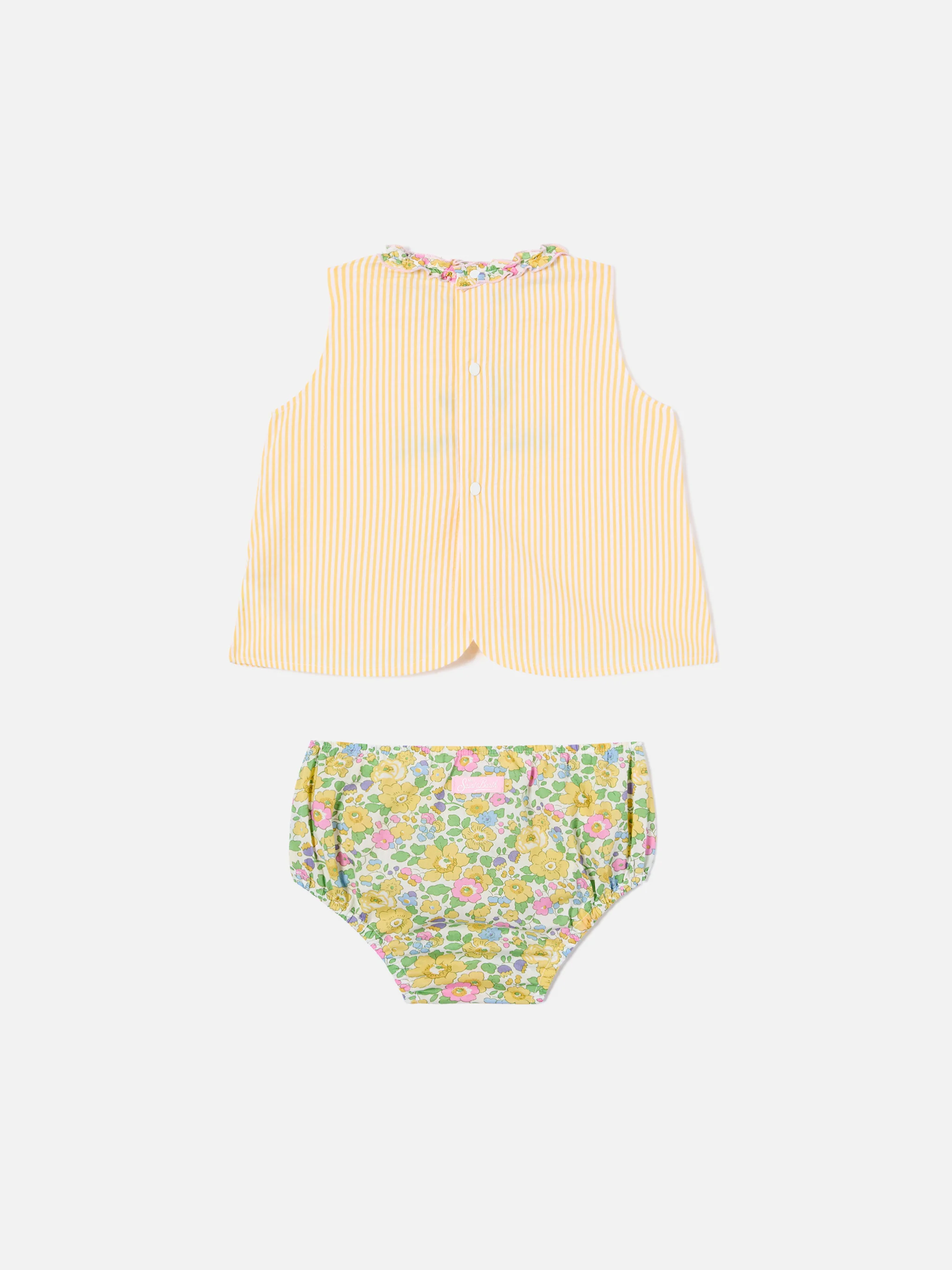 Abbie top and bloomer set with Vado dai nonni embroidery | Made with Liberty Fabric - Image 3
