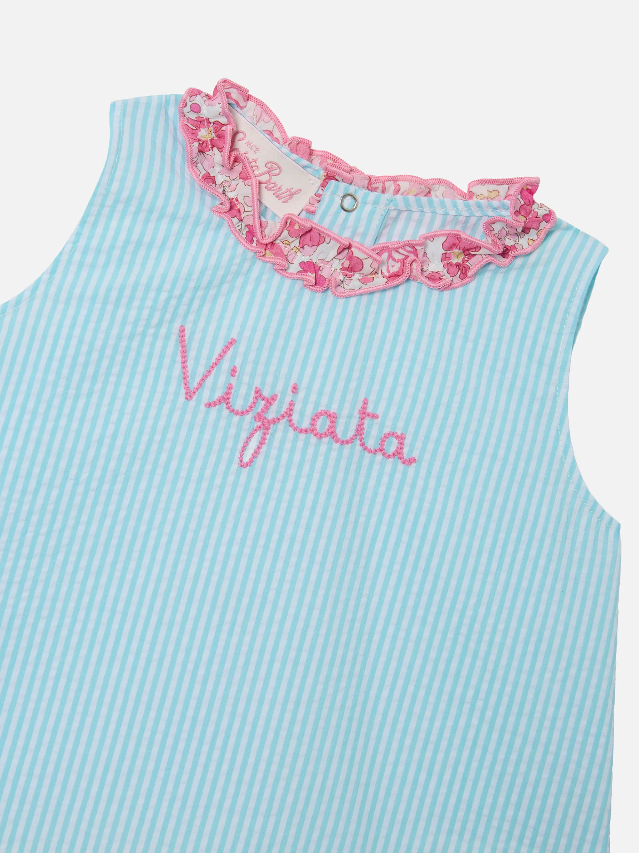 Abbie top and bloomer set with Viziata embroidery | Made with Liberty Fabric - Image 2
