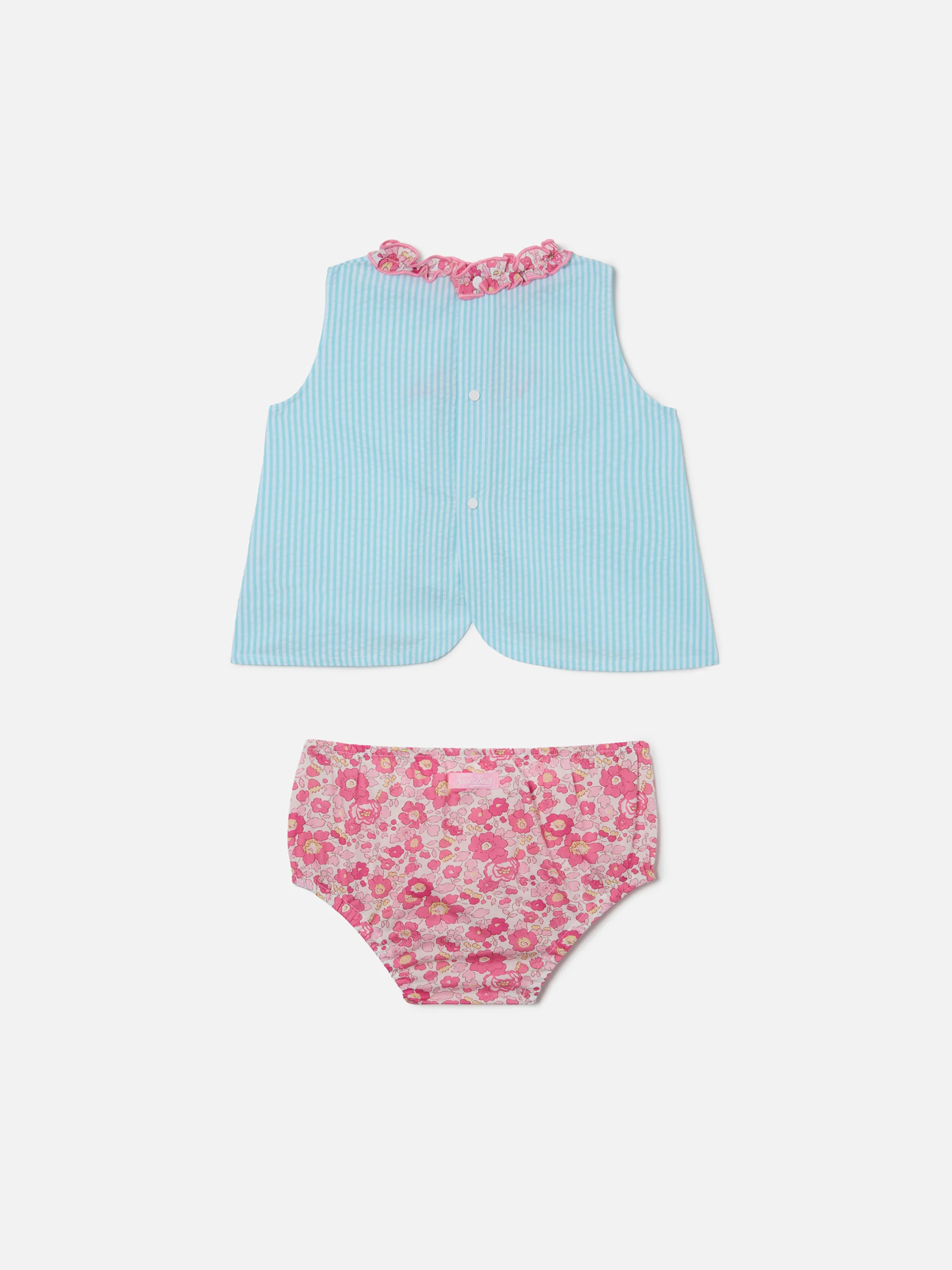 Abbie top and bloomer set with Viziata embroidery | Made with Liberty Fabric - Image 3