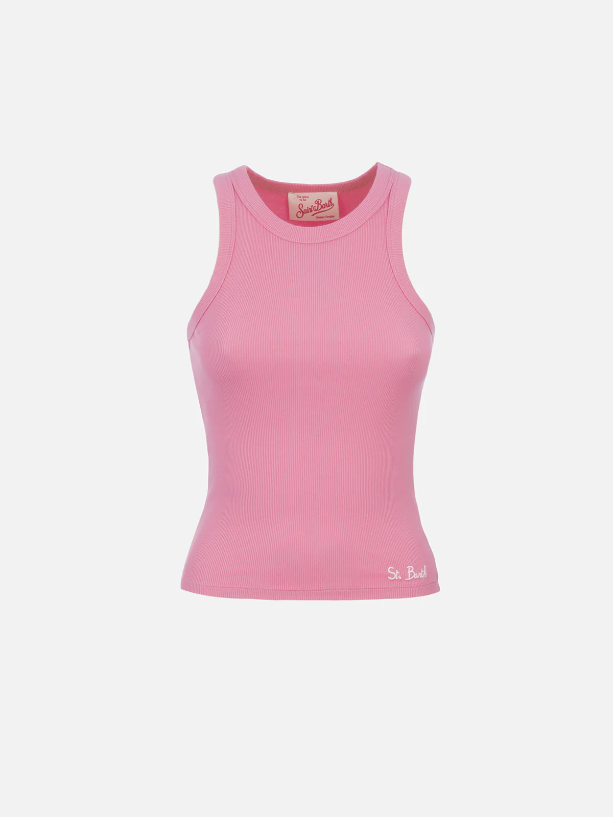 Ada pink ribbed cotton tank top - Image 4