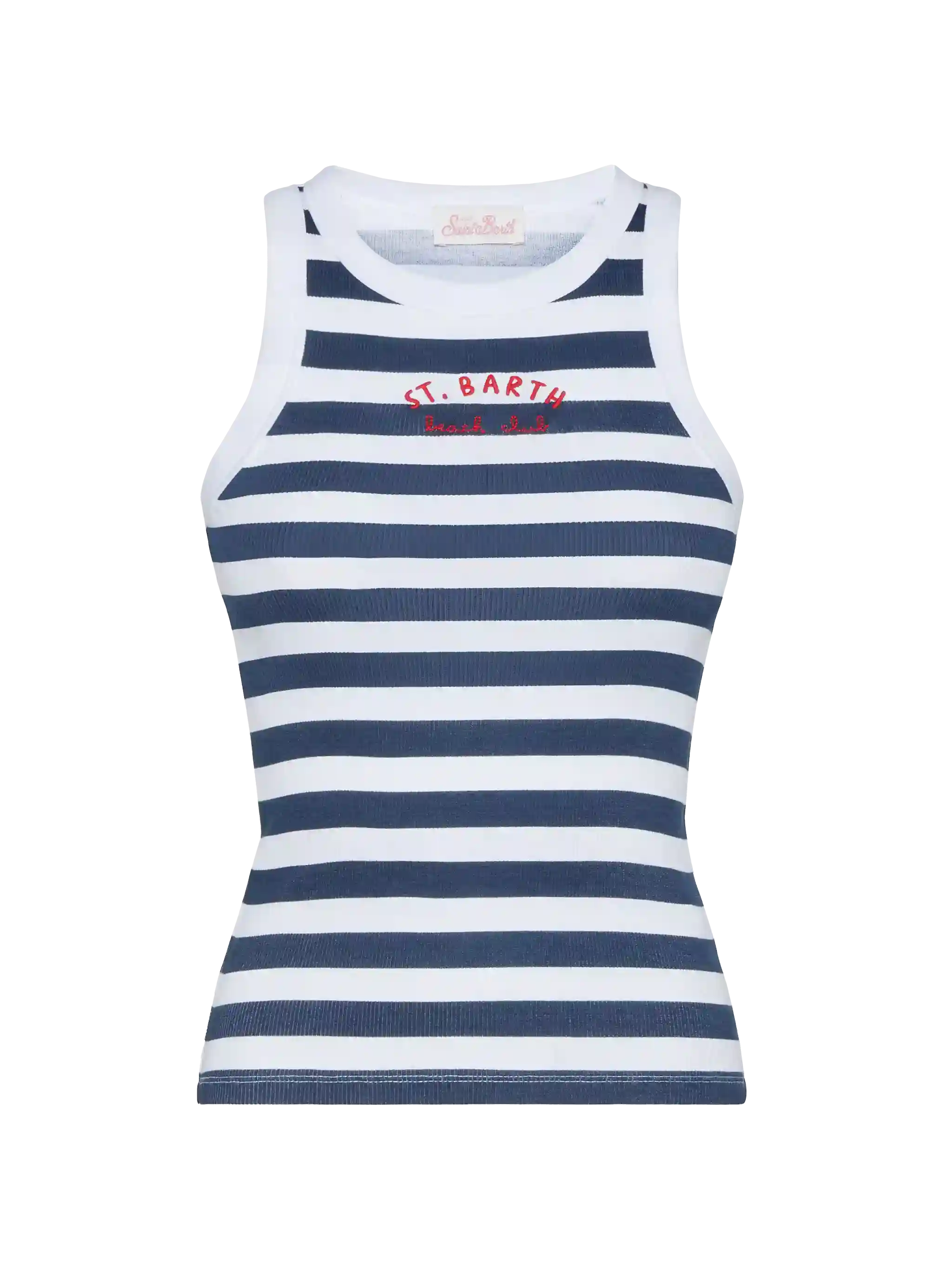 Ada striped ribbed cotton tank top - Image 4