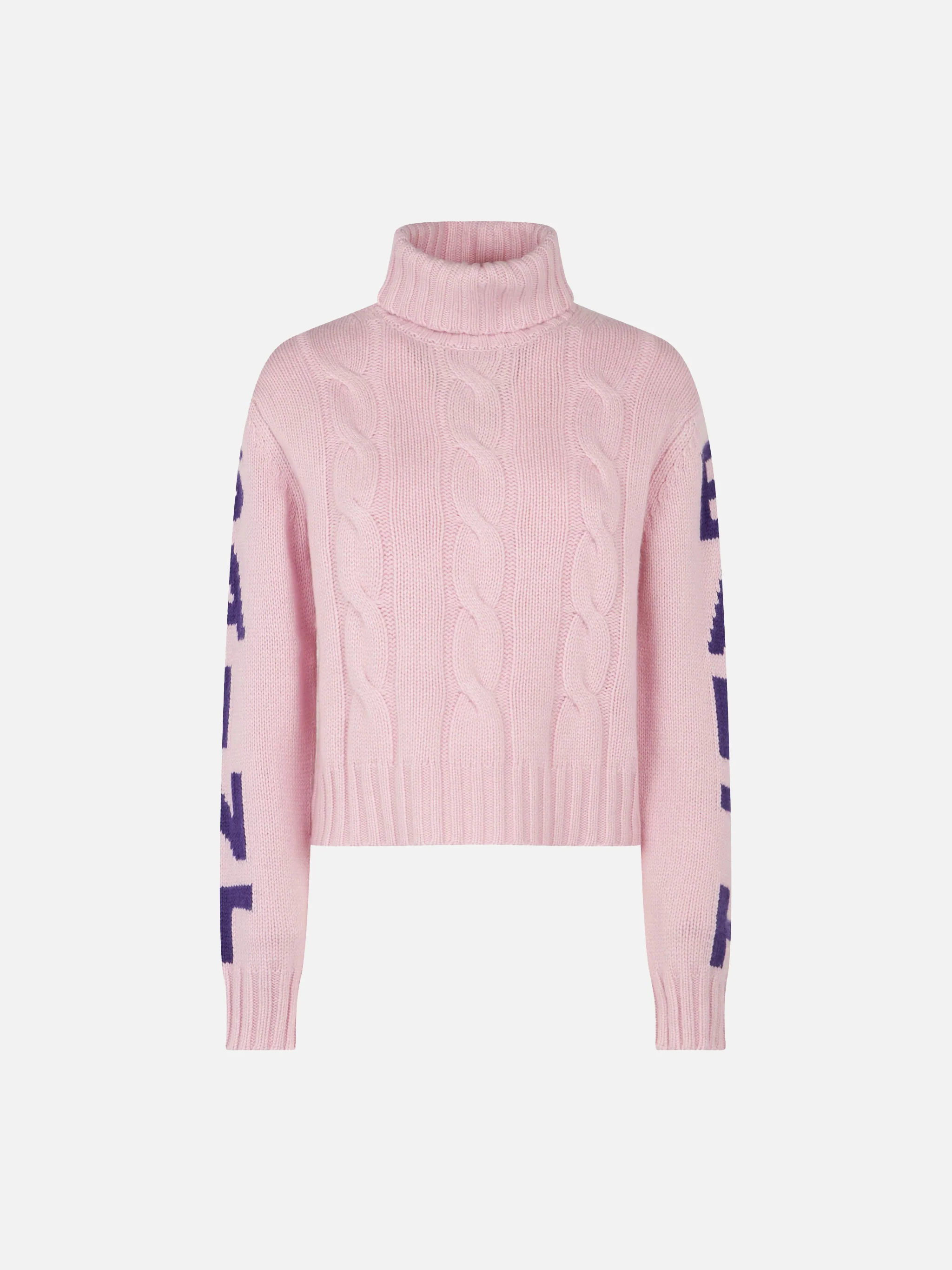 Adler Jr turtleneck cable-knit with Saint Barth jacquard