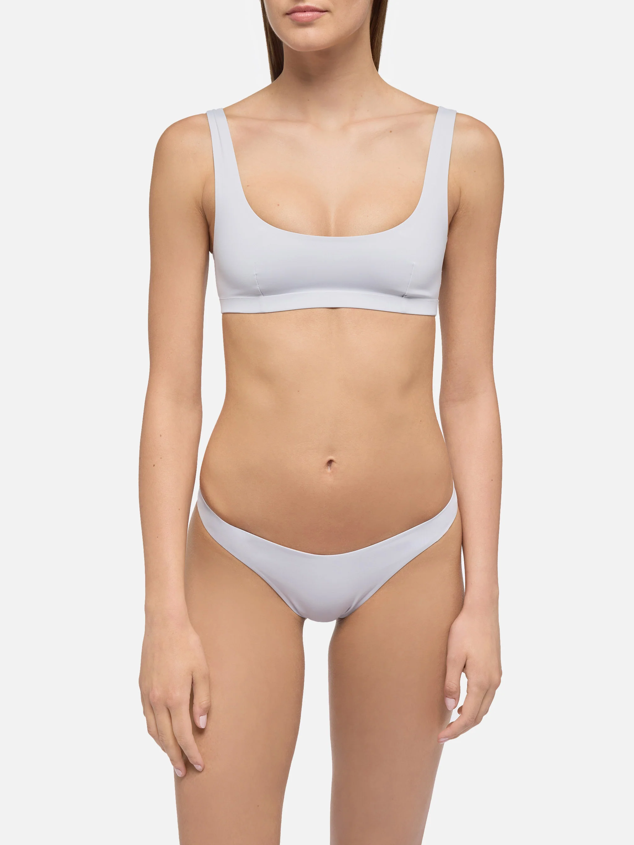 Afrodite Minerva classic heat sealed bralette bikini in silver - Image 2