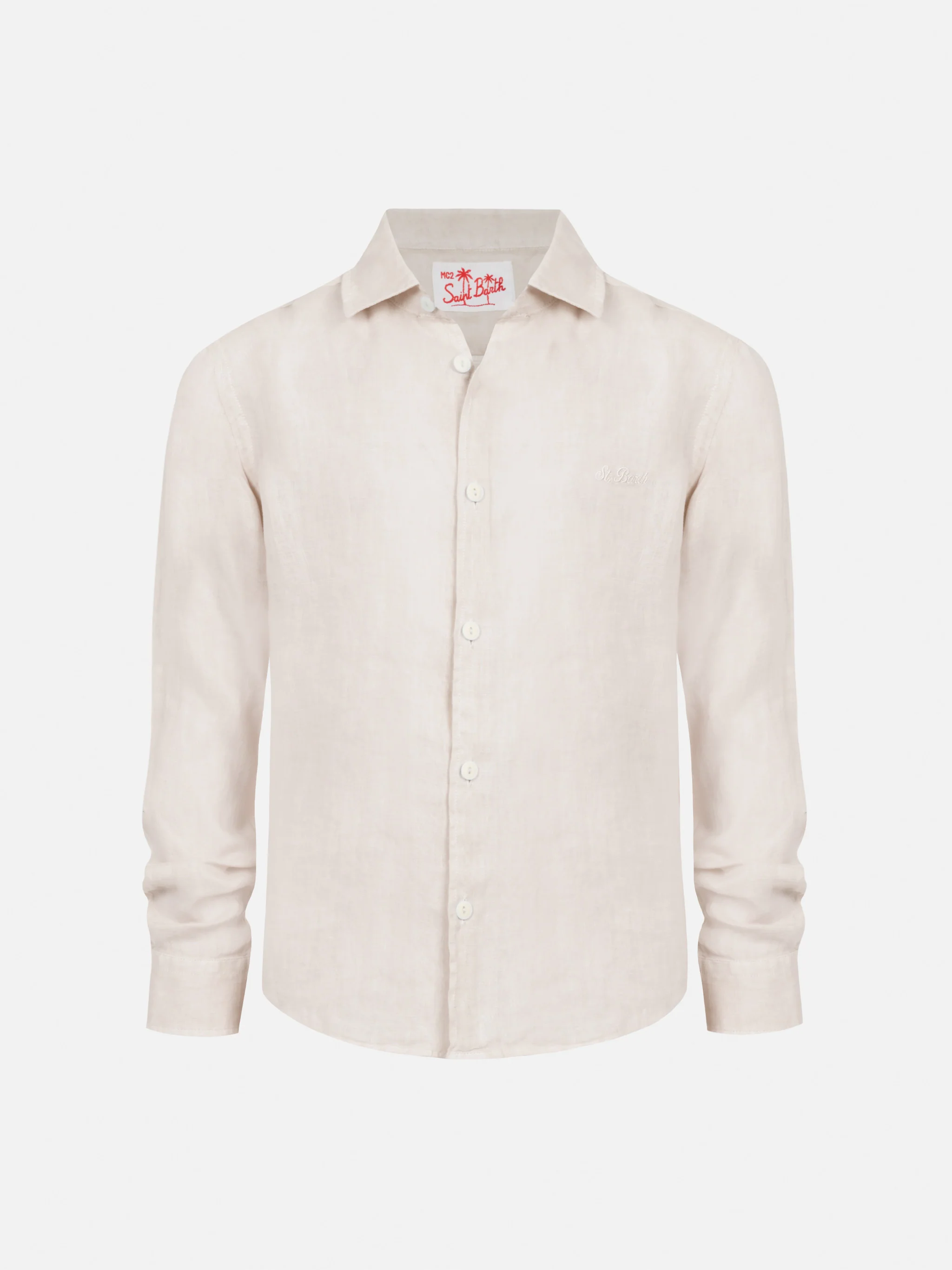 Agnes off-white linen shirt