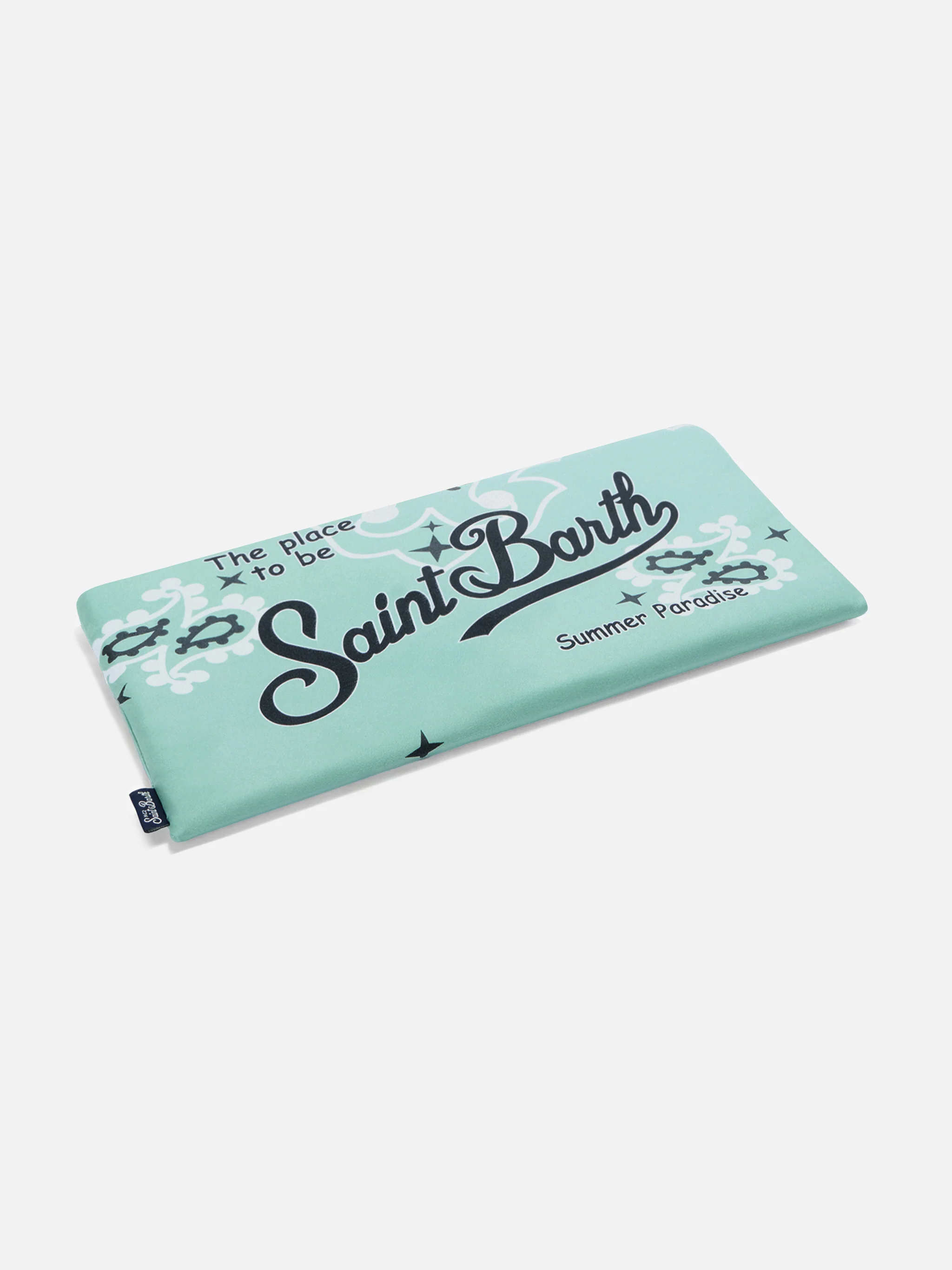 Aidan beach towel with bandana print and logo - Image 3