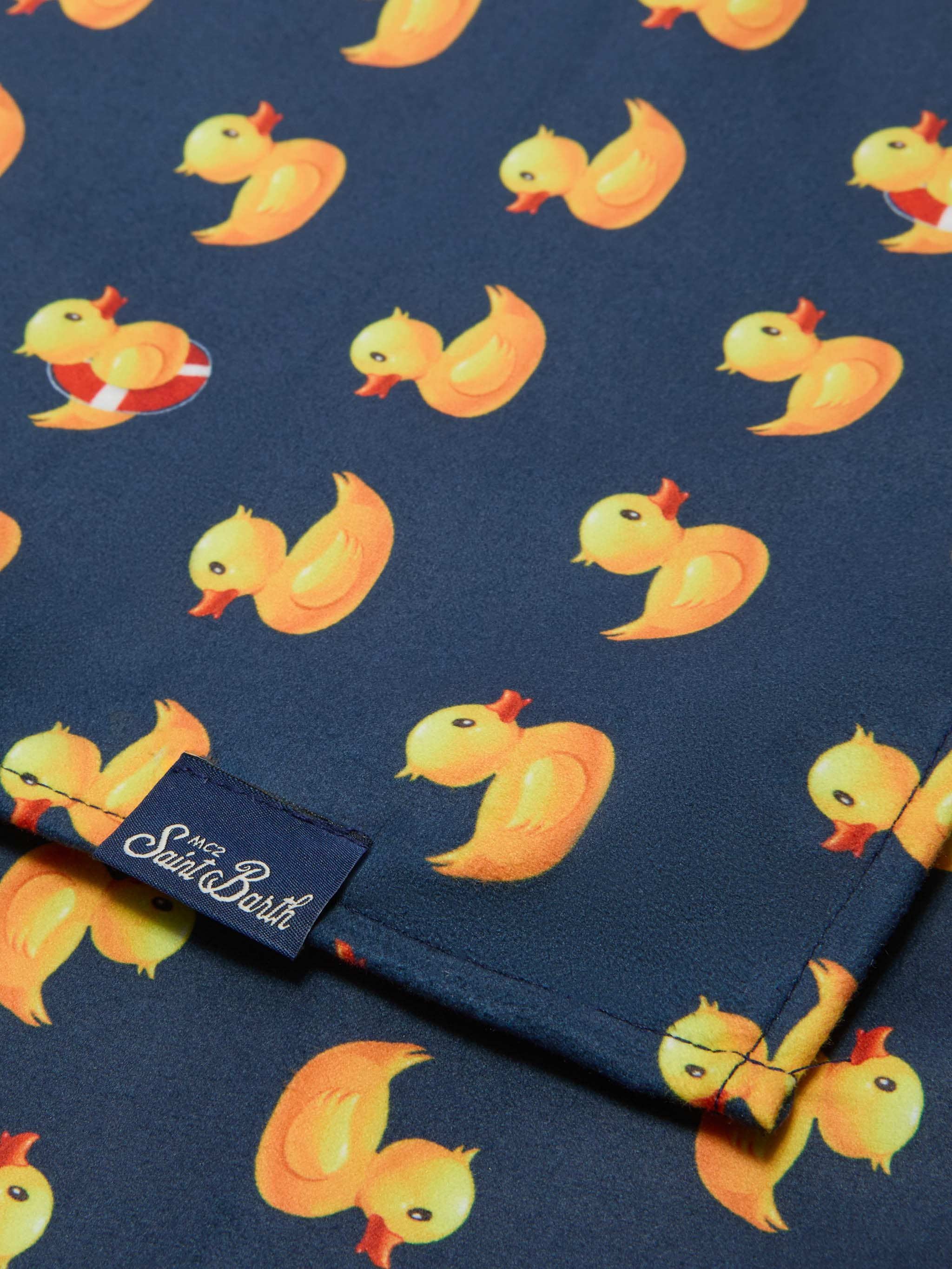 Aidan beach towel with Ducky print and logo - Image 2