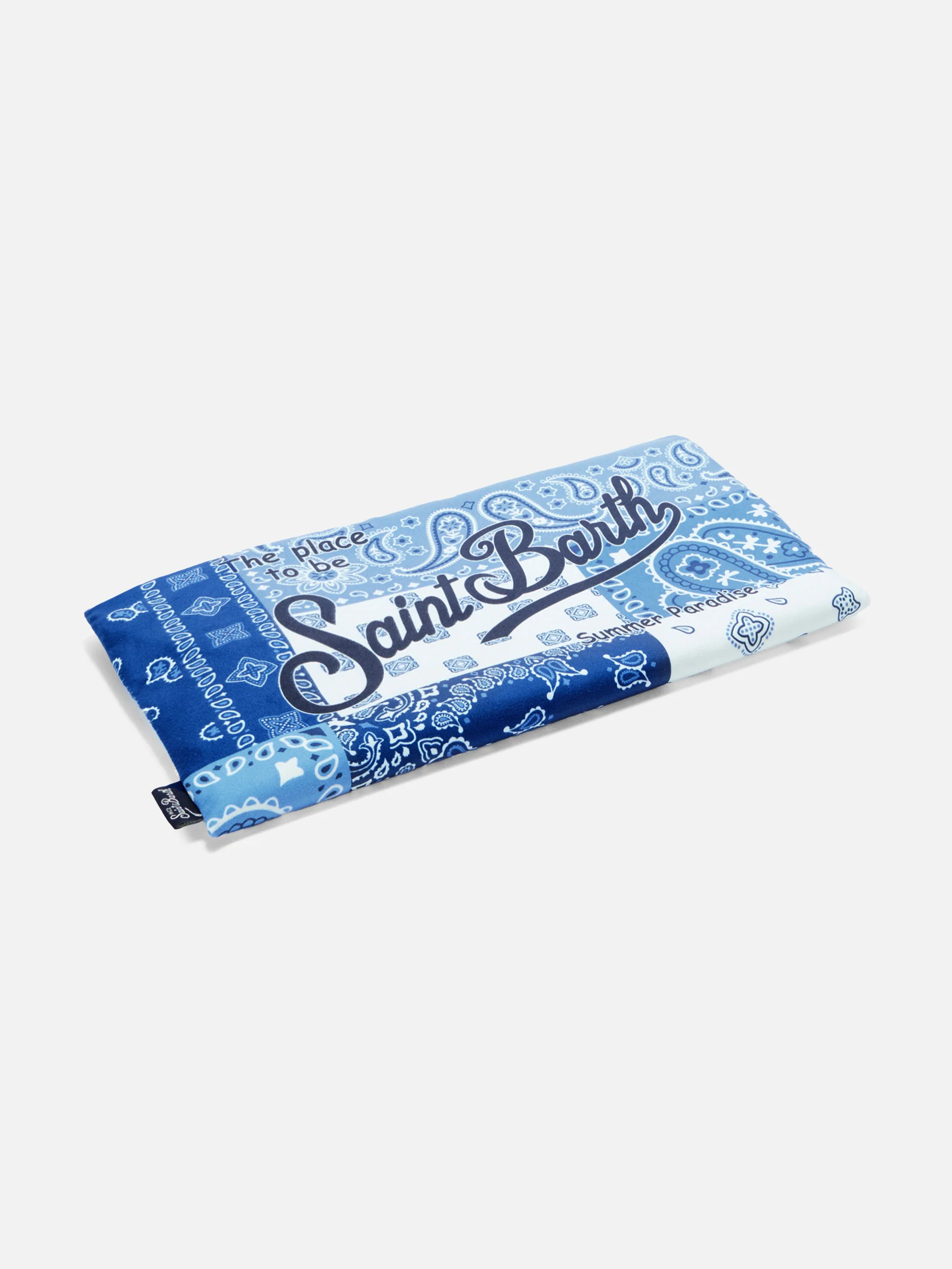 Aidan beach towel with foulard print and logo - Image 3