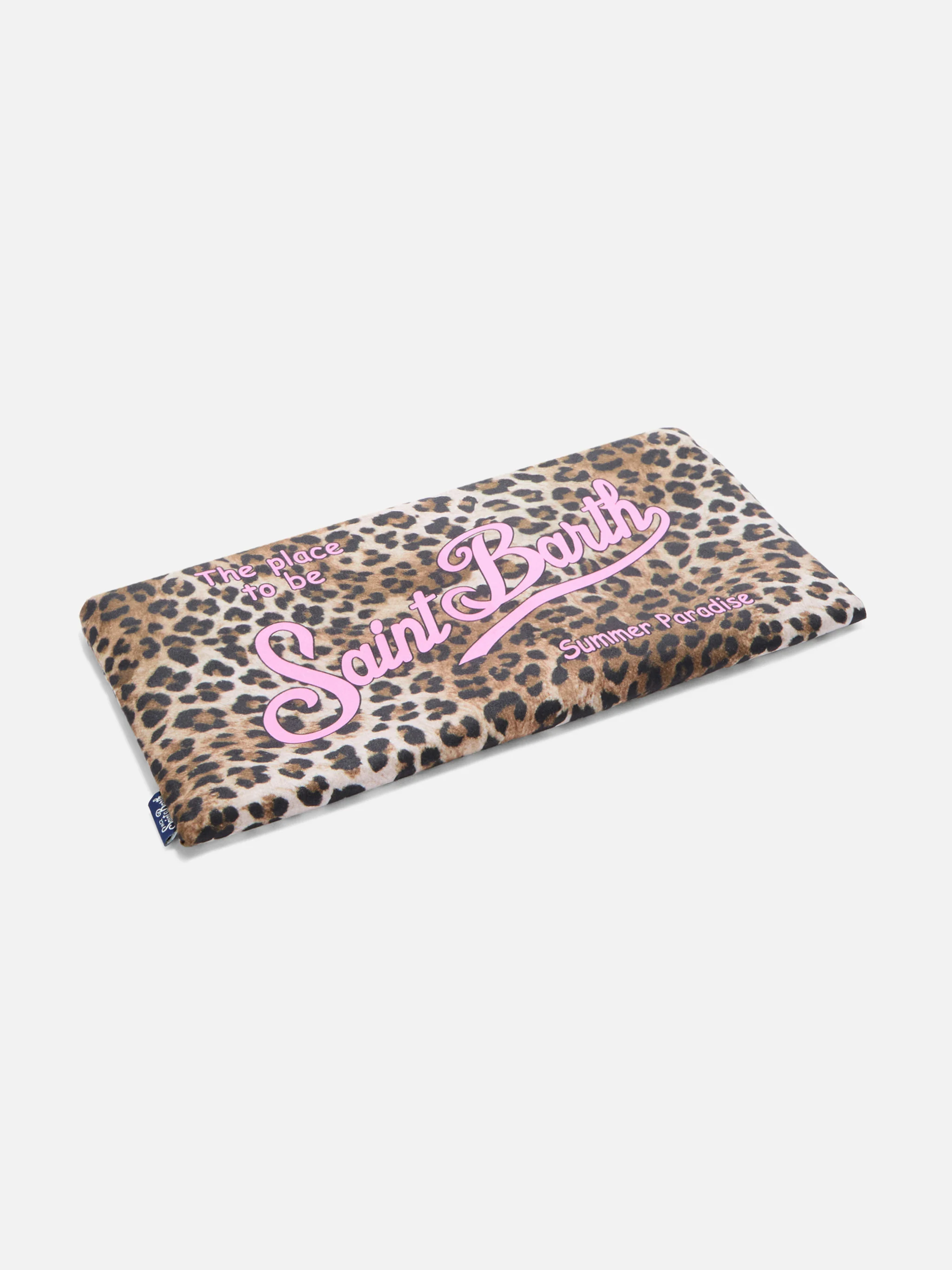 Aidan beach towel with leopard print and logo - Image 3