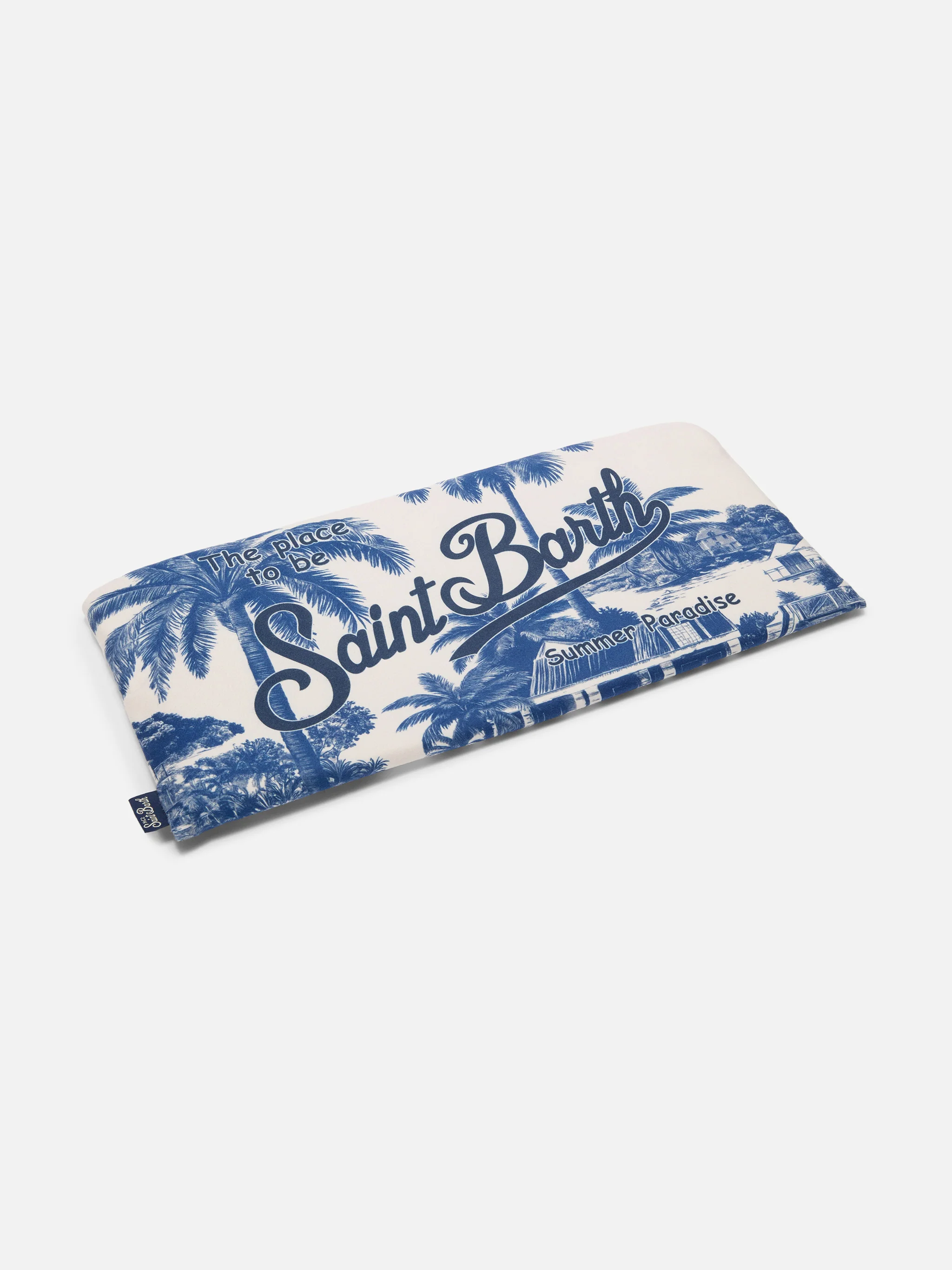 Aidan beach towel with toile de Jouy print and logo| Special edition - Image 3