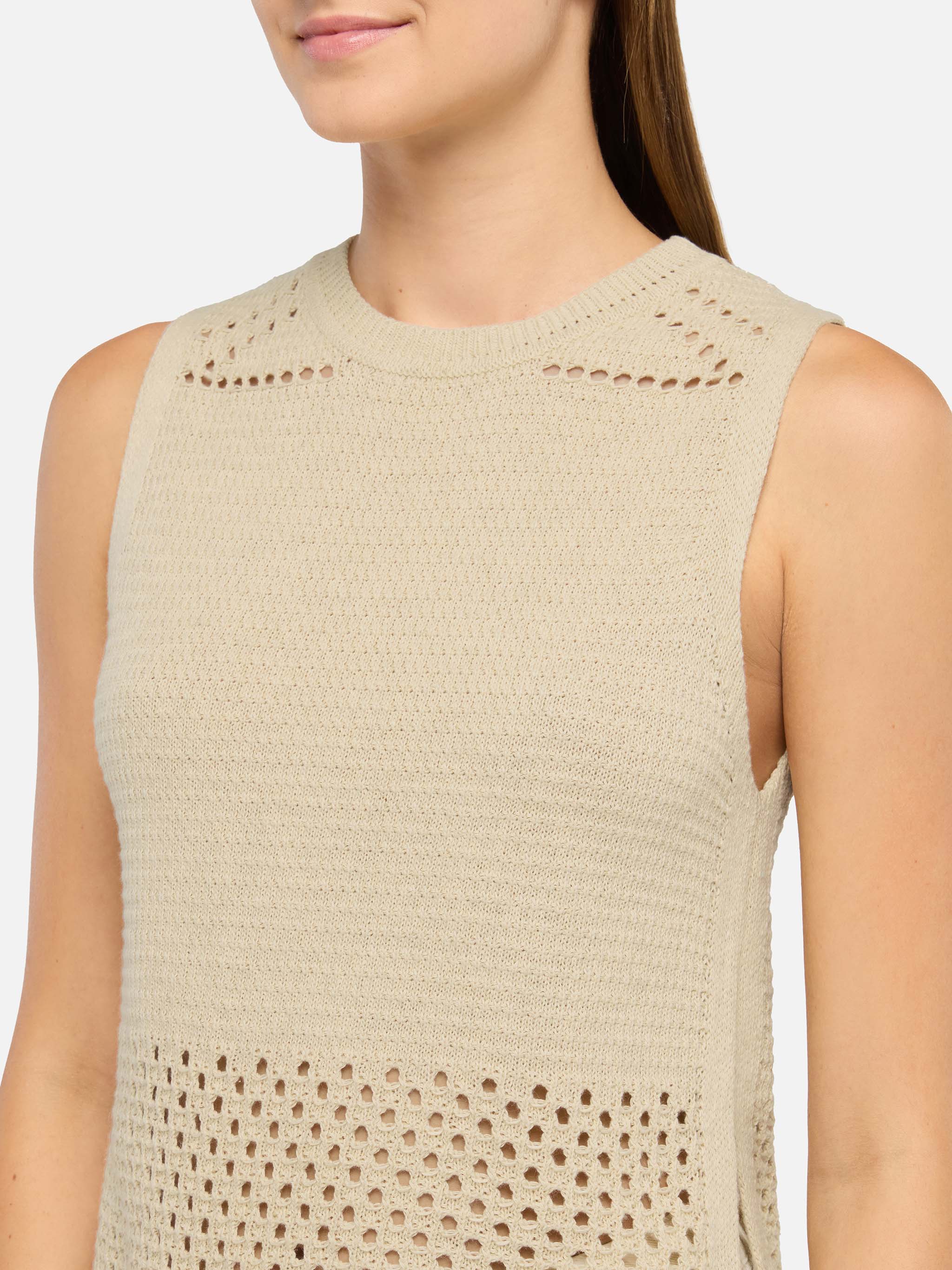 Aire beige crochet top - Image 2