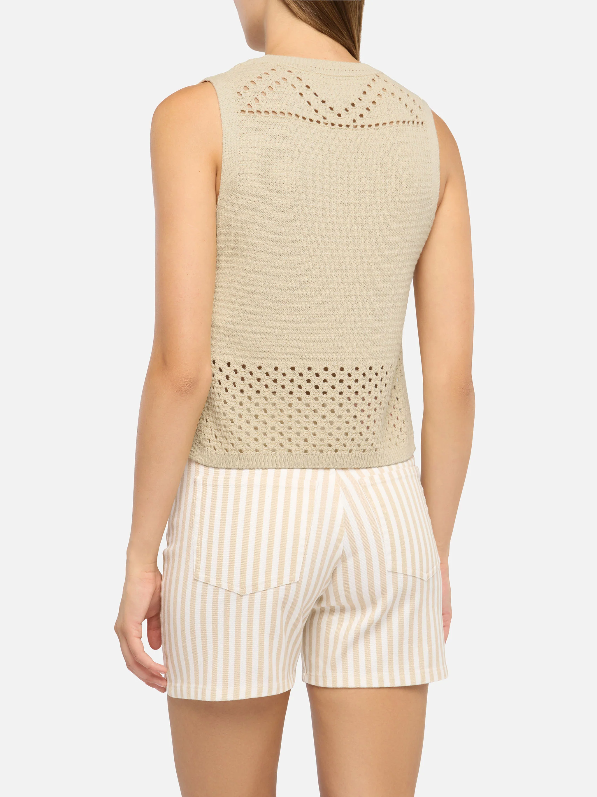 Aire beige crochet top - Image 3