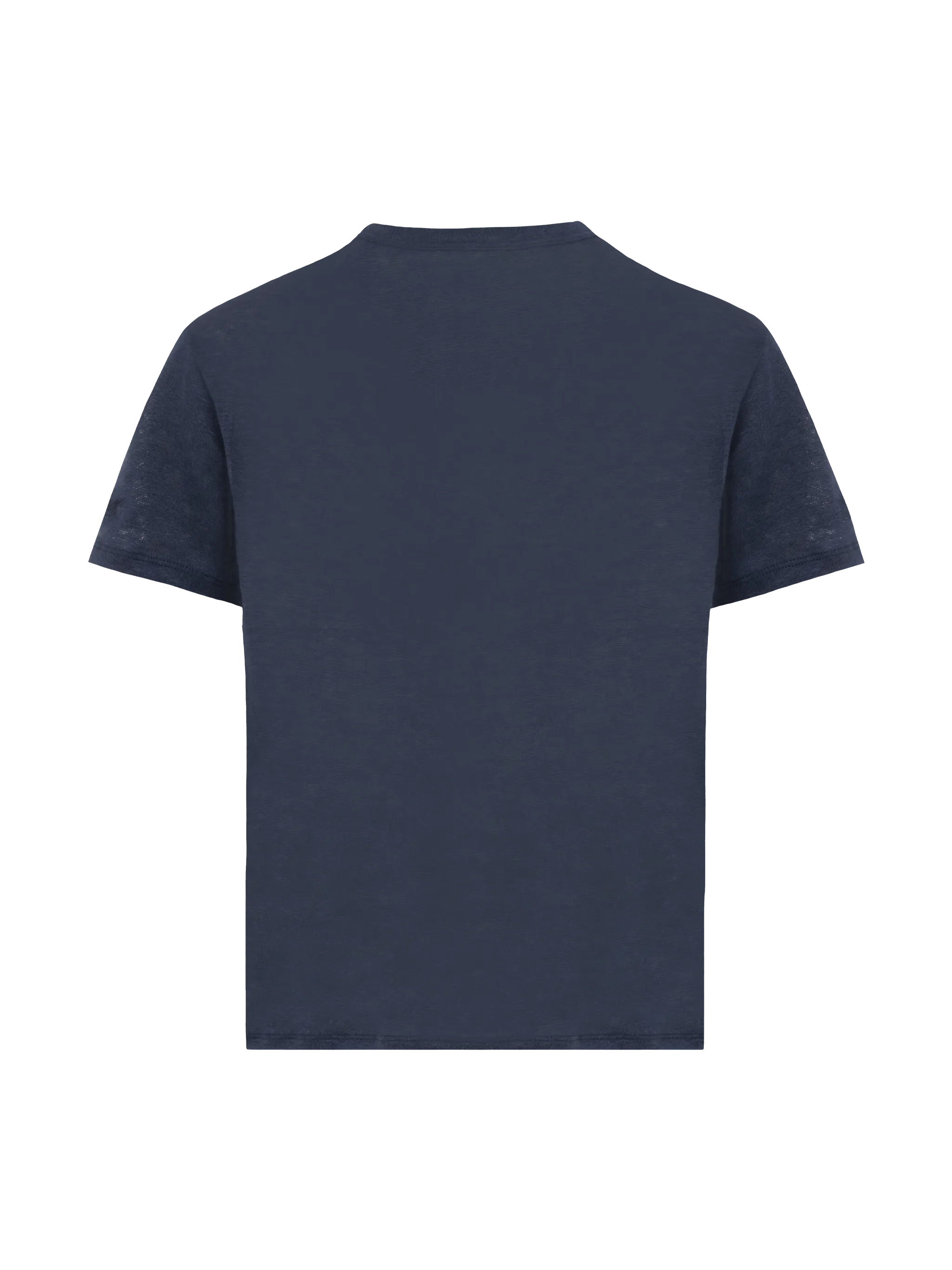 Alex kid navy blue linen jersey t-shirt - Image 2