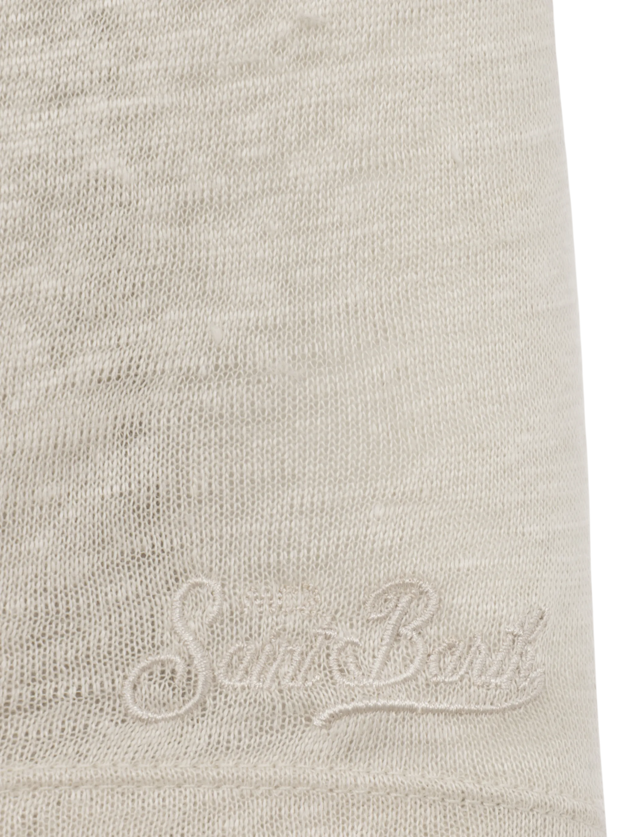 Alex kid off-white linen jersey t-shirt - Image 3