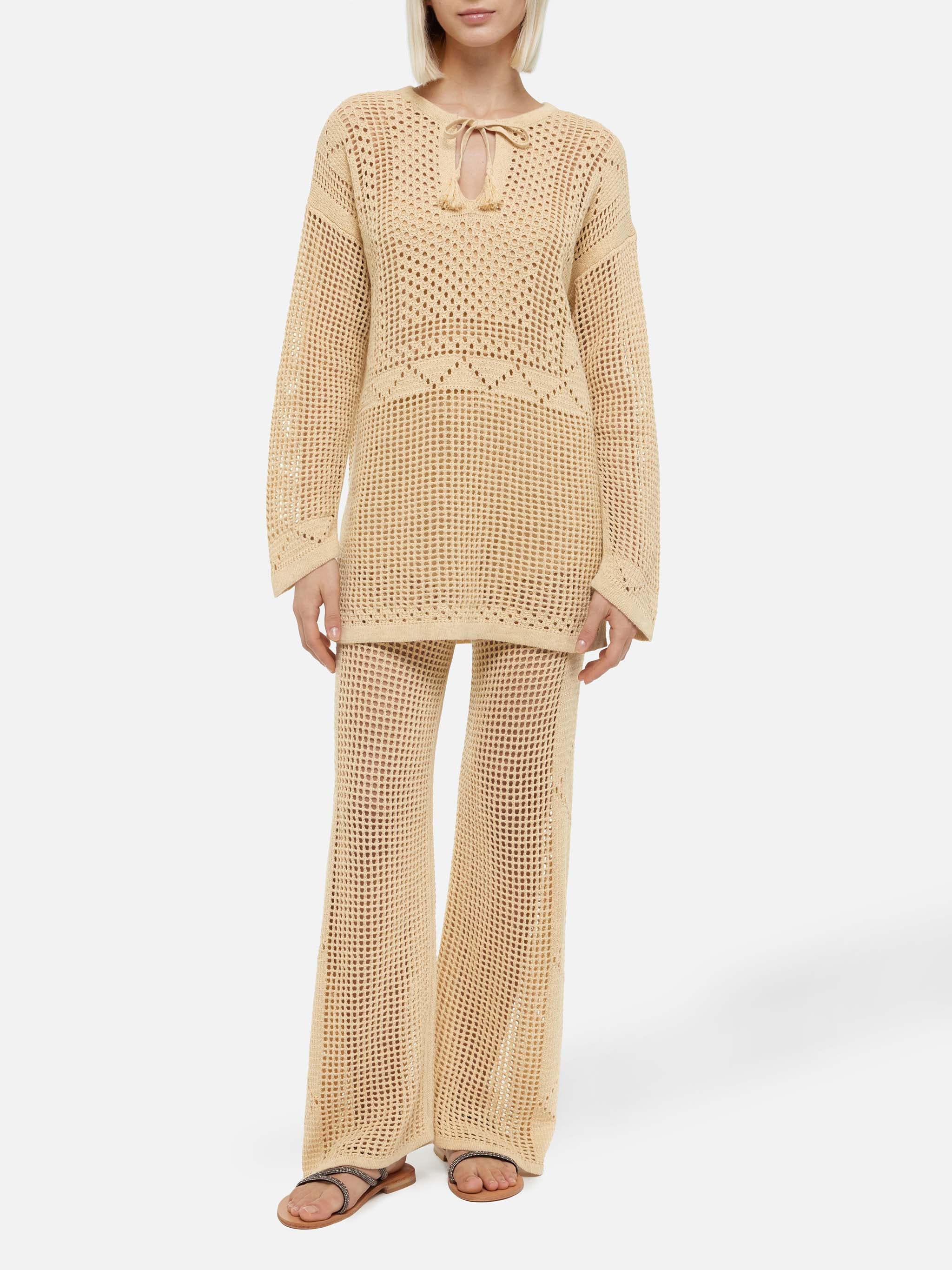 Alicia crochet mesh tunic - Image 2