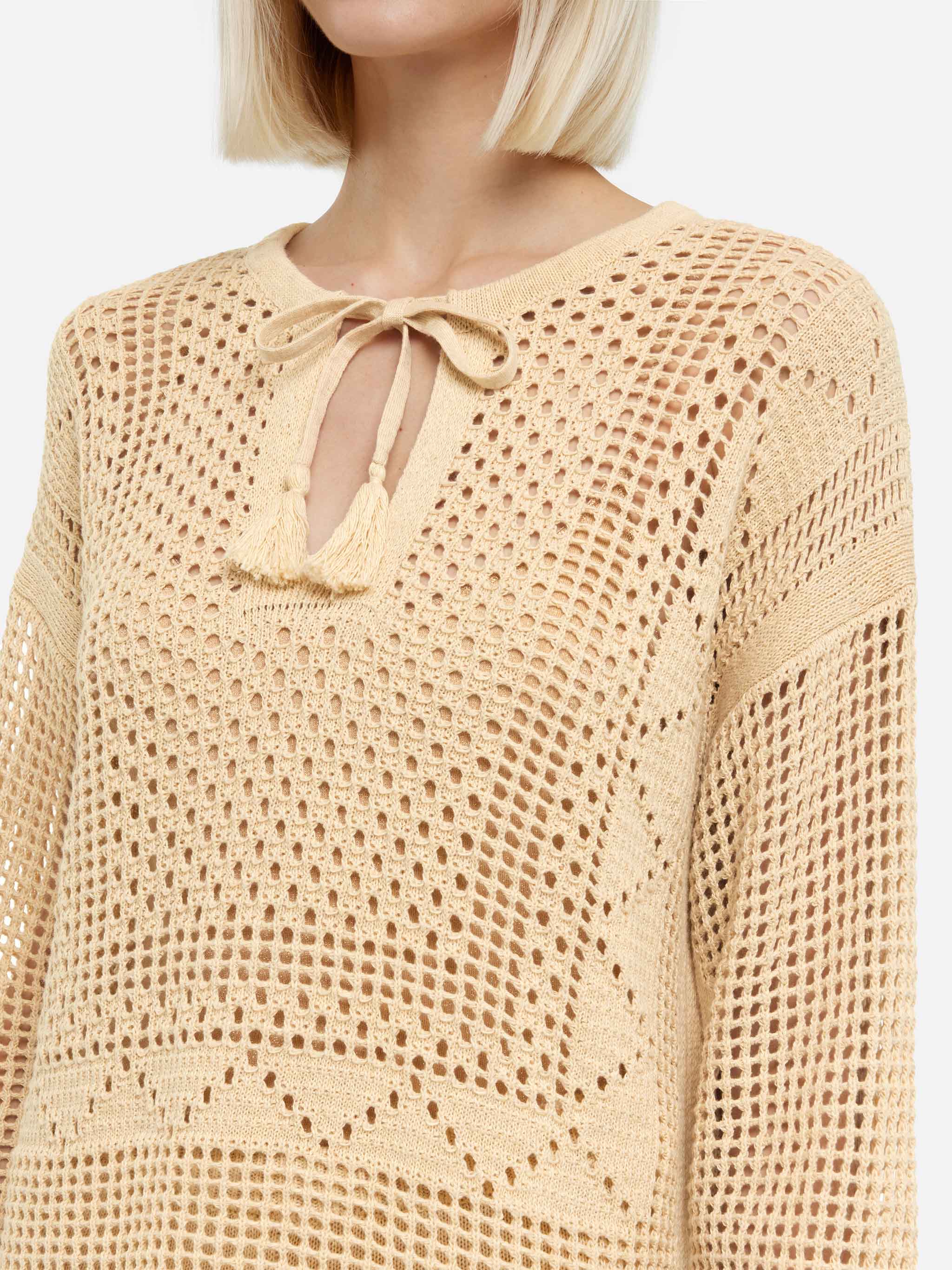 Alicia crochet mesh tunic - Image 4