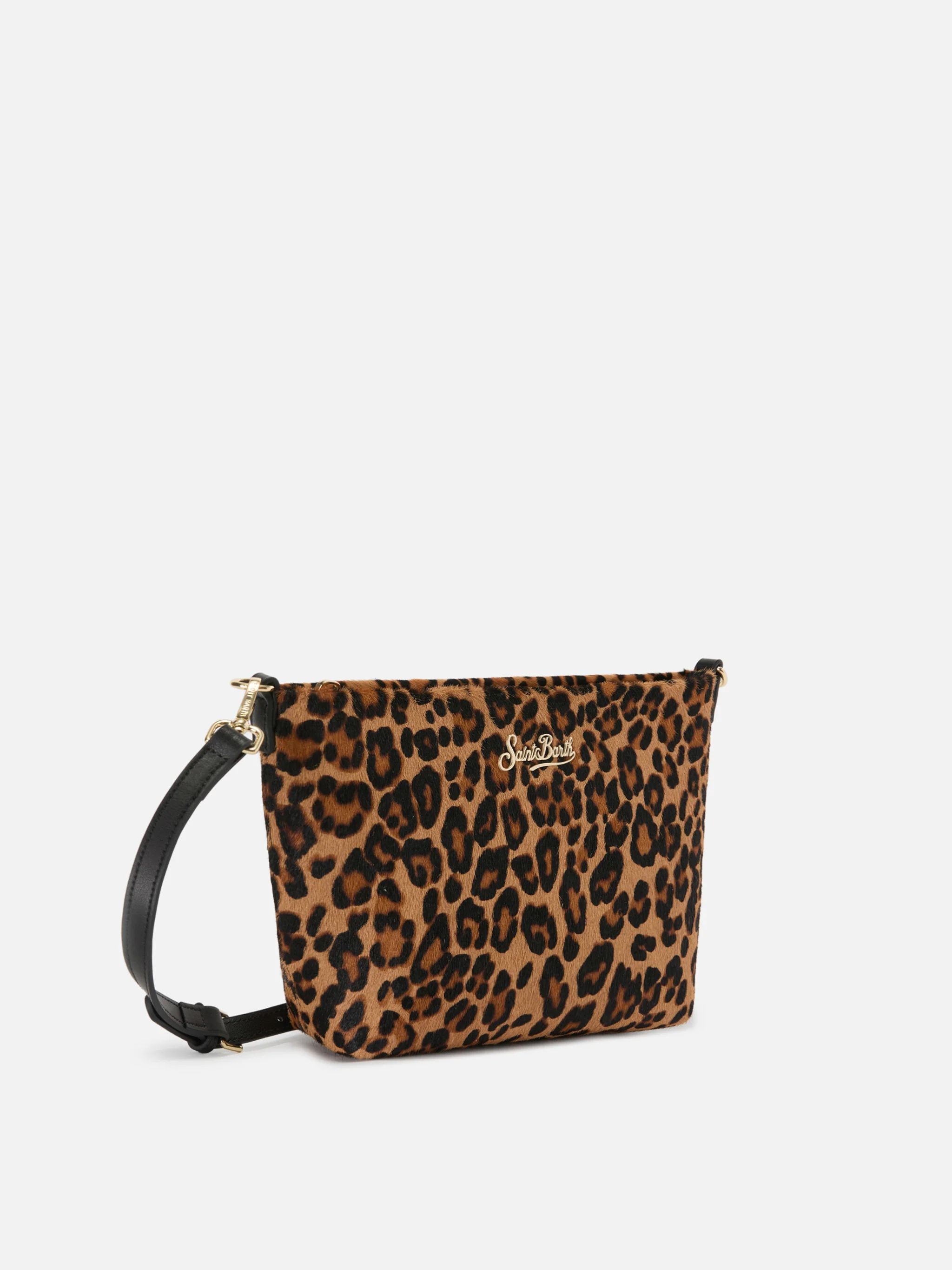 Aline bag in leopard print pony hair with metal logo plaque - Image 2