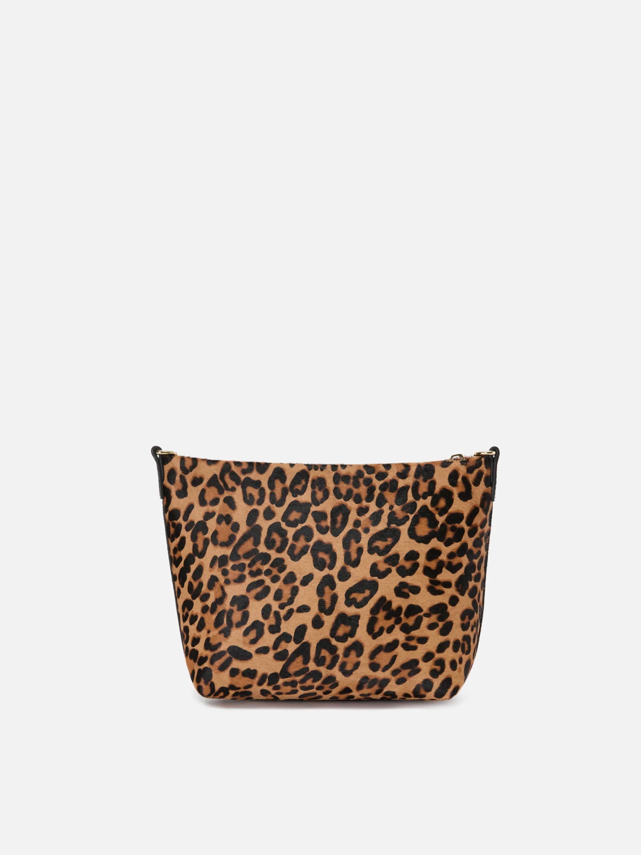 Aline bag in leopard print pony hair with metal logo plaque - Image 3