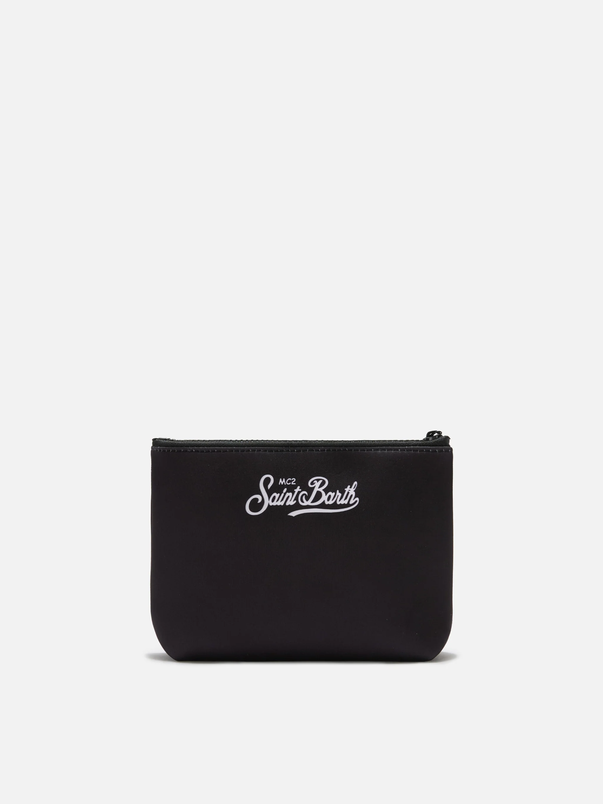 Aline black scuba pouch with Negroni recipe print - Image 3