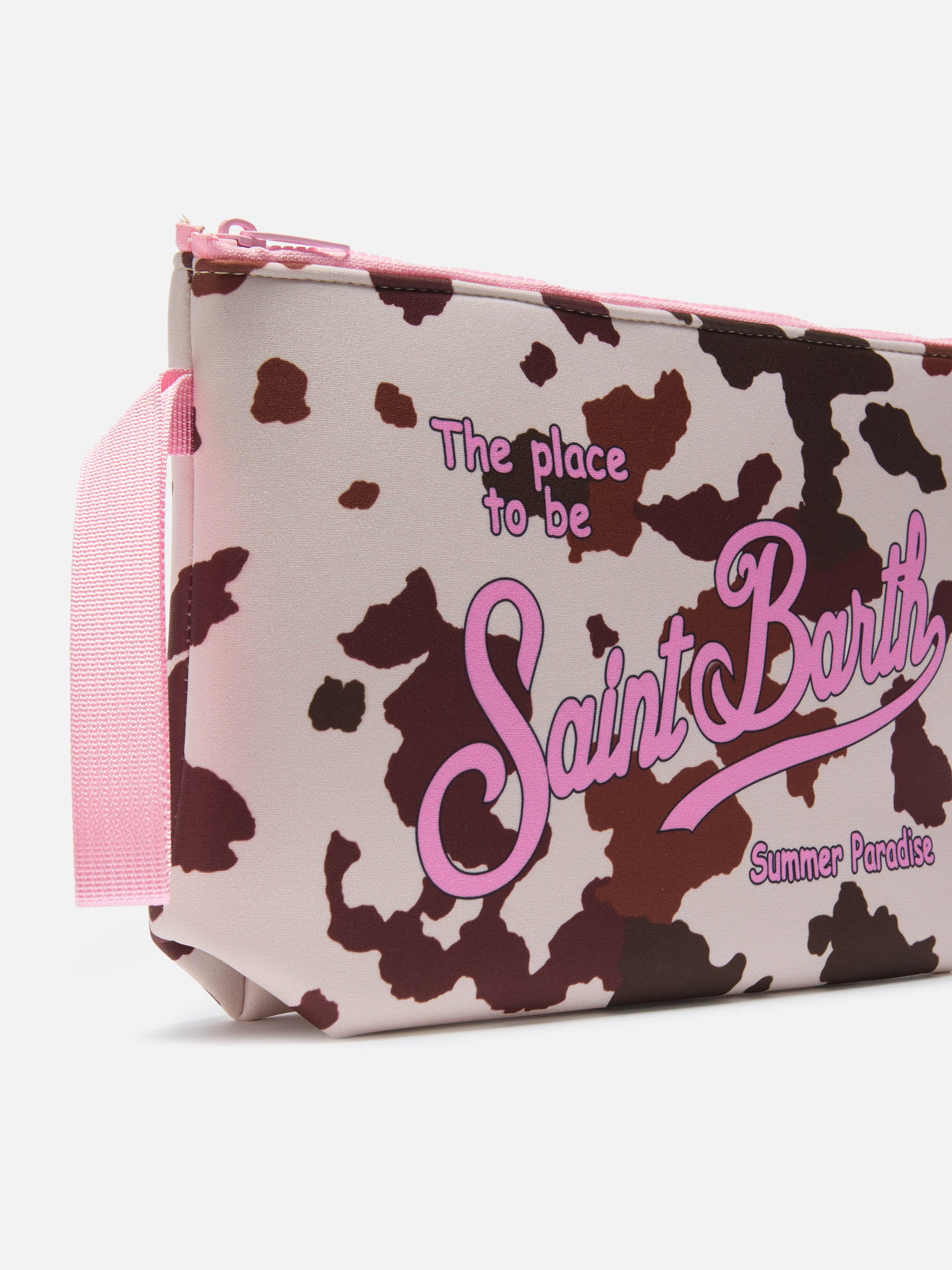 Aline cow print scuba pouch - Image 2