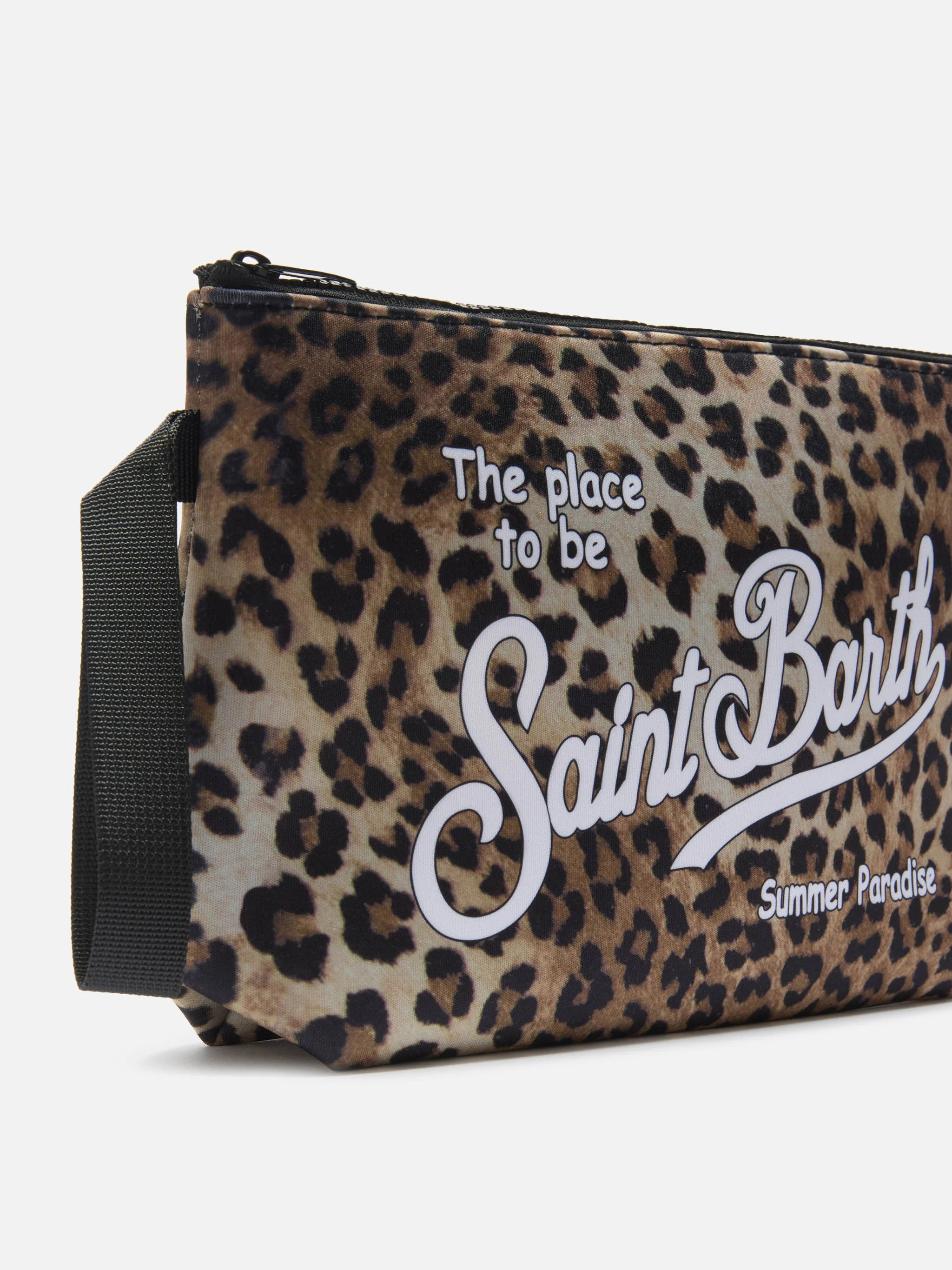 Aline leopard print scuba pouch - Image 2