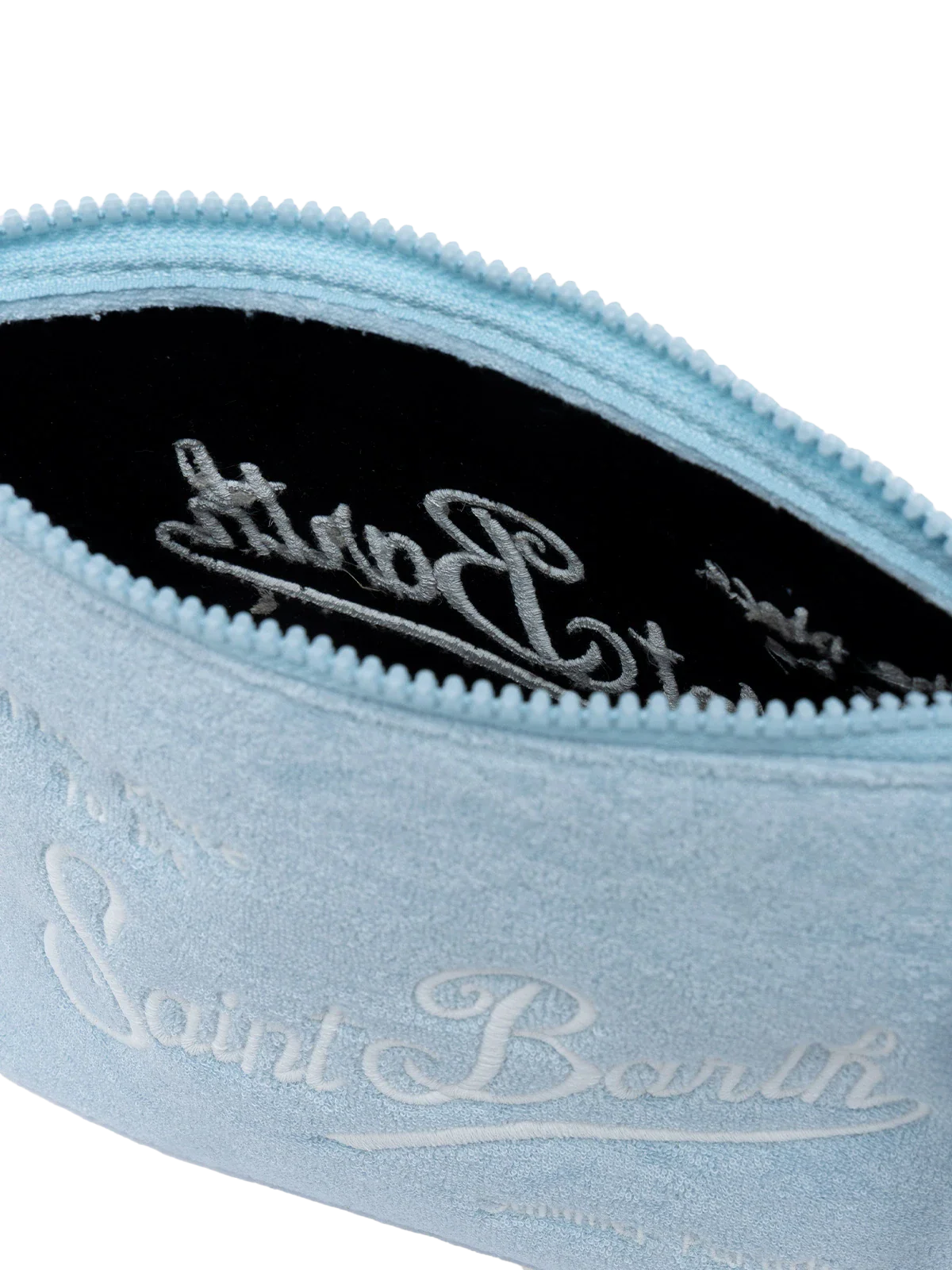 Aline light blue embossed terry pochette - Image 3