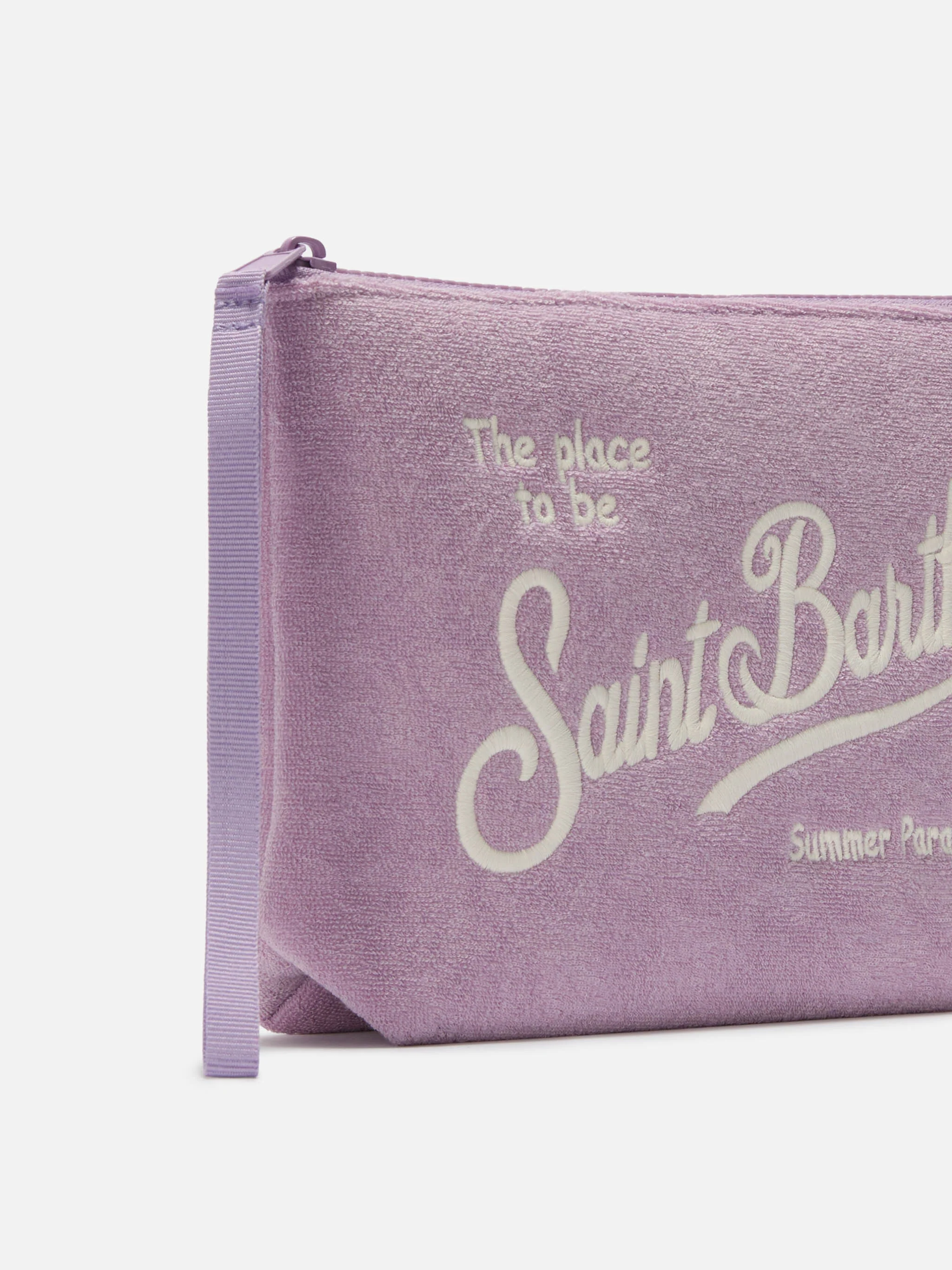 Aline lilac terry-effect pouch - Image 2