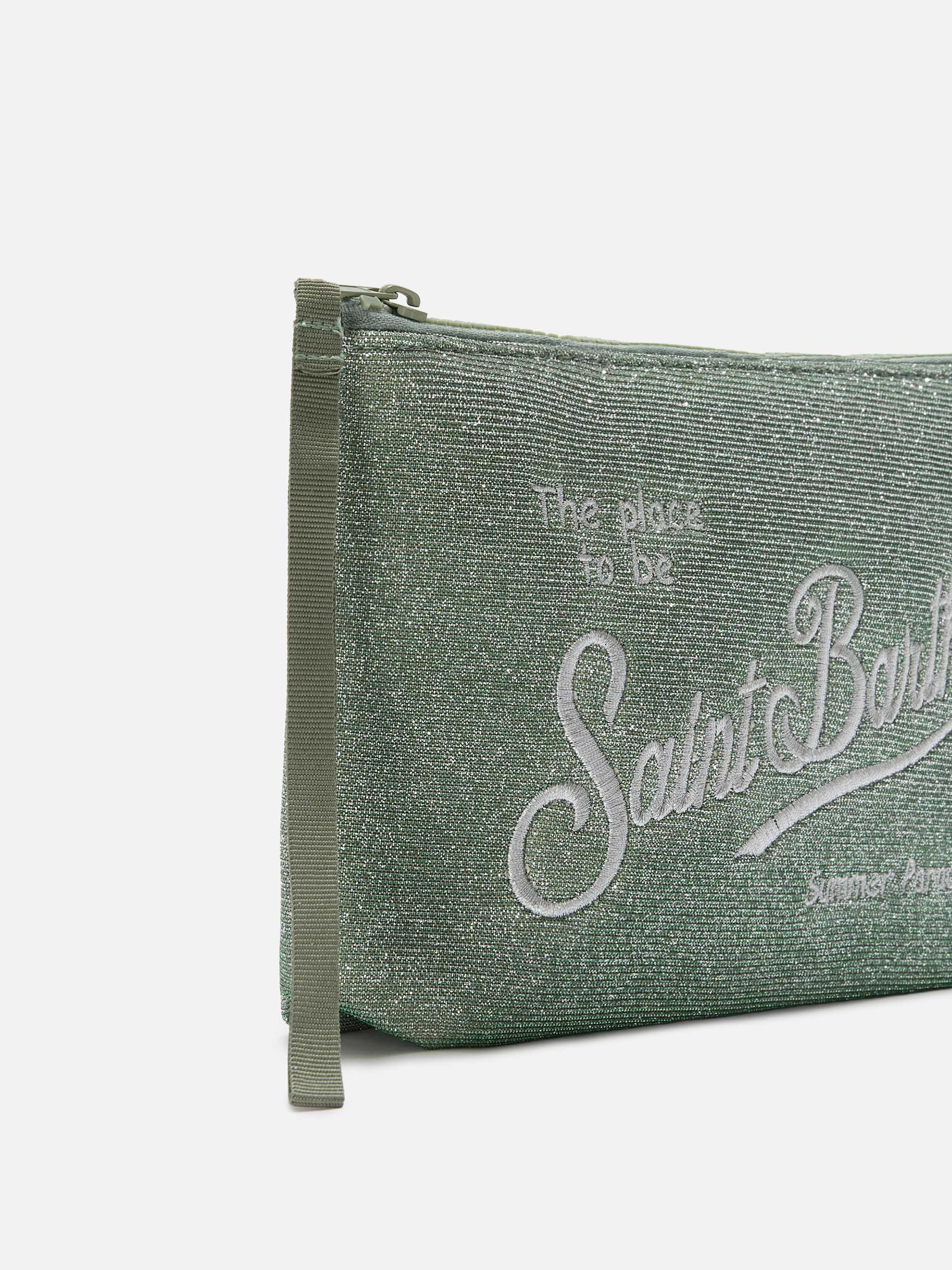 Aline Lurex water green shimmer pouch - Image 2