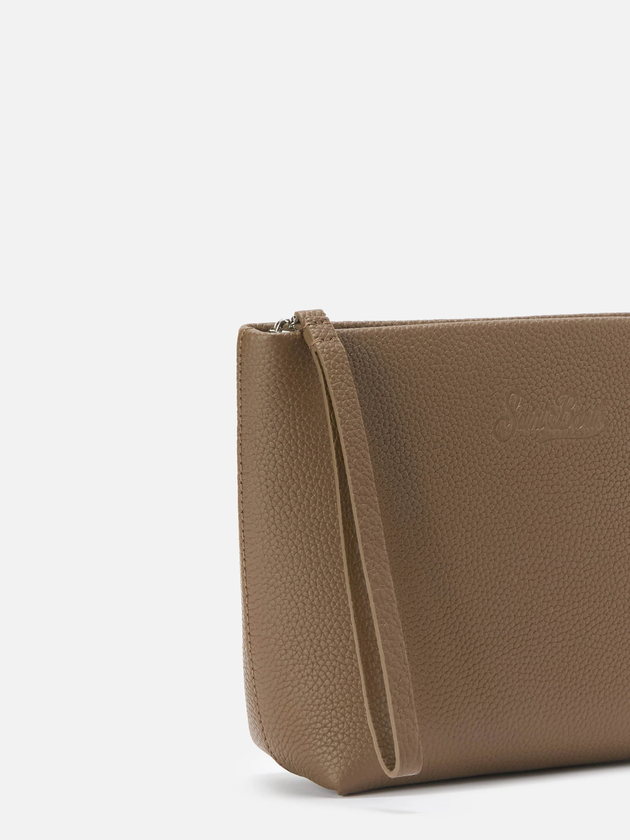 Aline Pouch in brown leather - Image 3