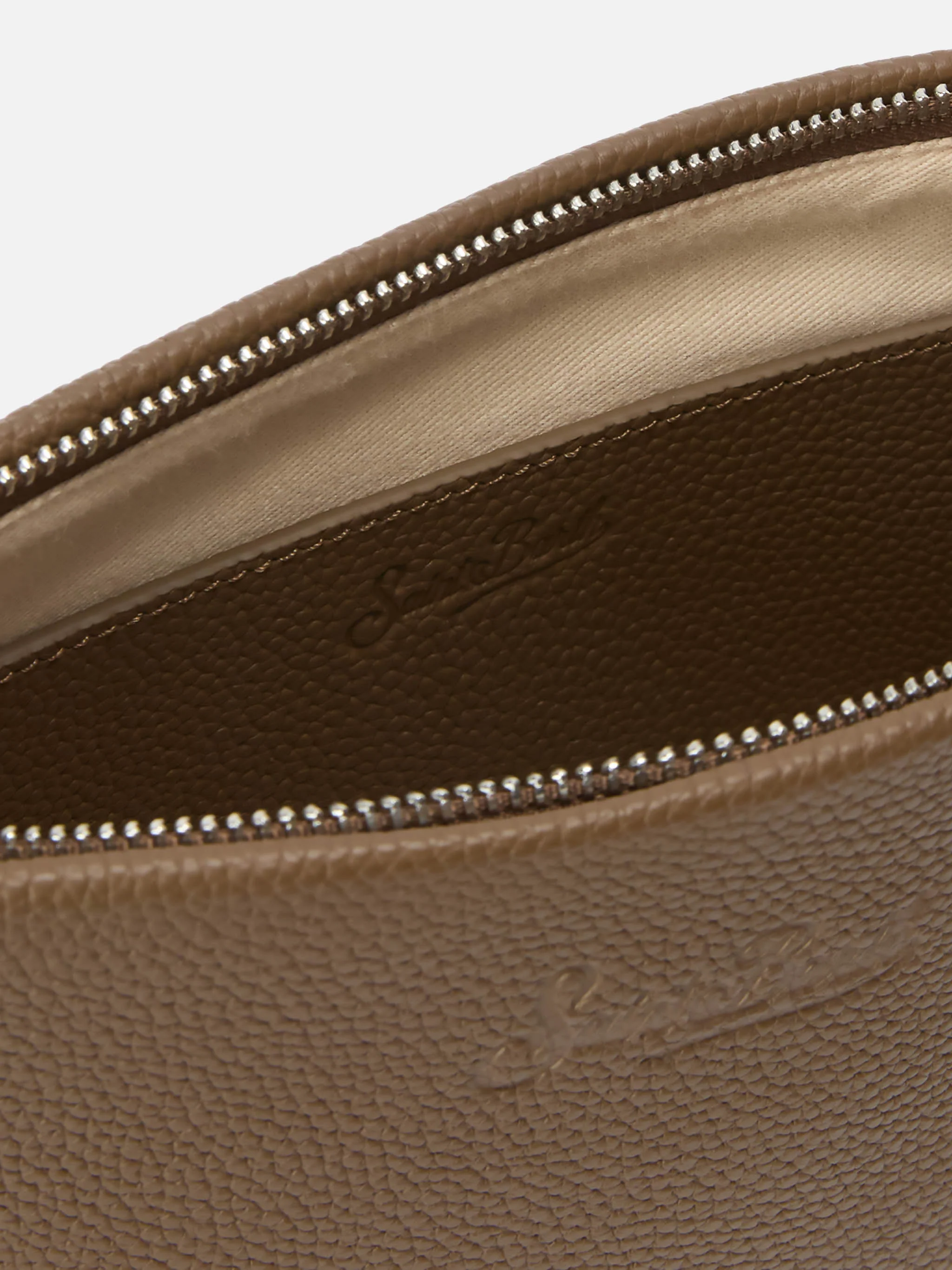 Aline Pouch in brown leather - Image 5