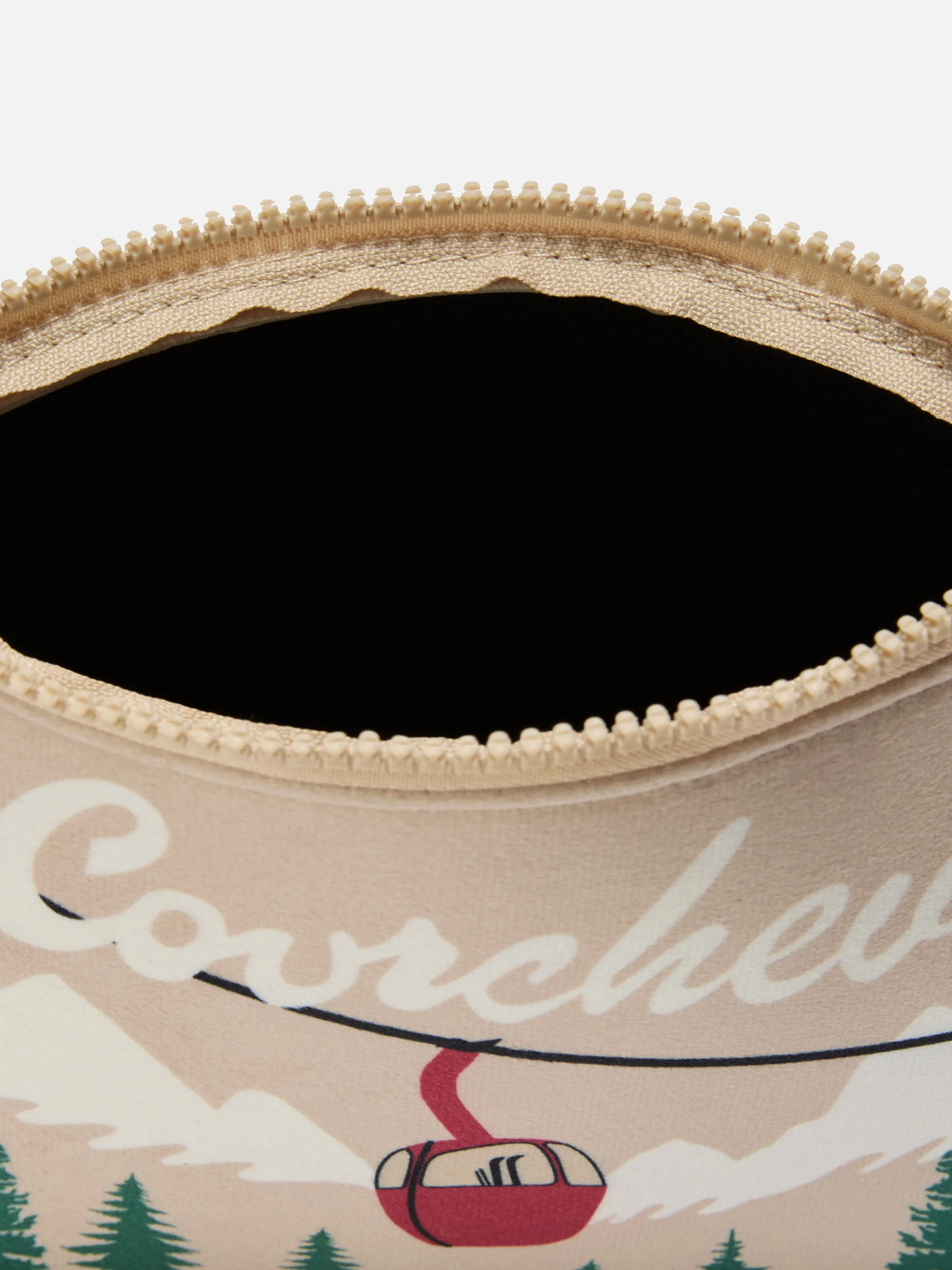 Aline Pouch in wool-effect fabric with Courchevel print - Image 4