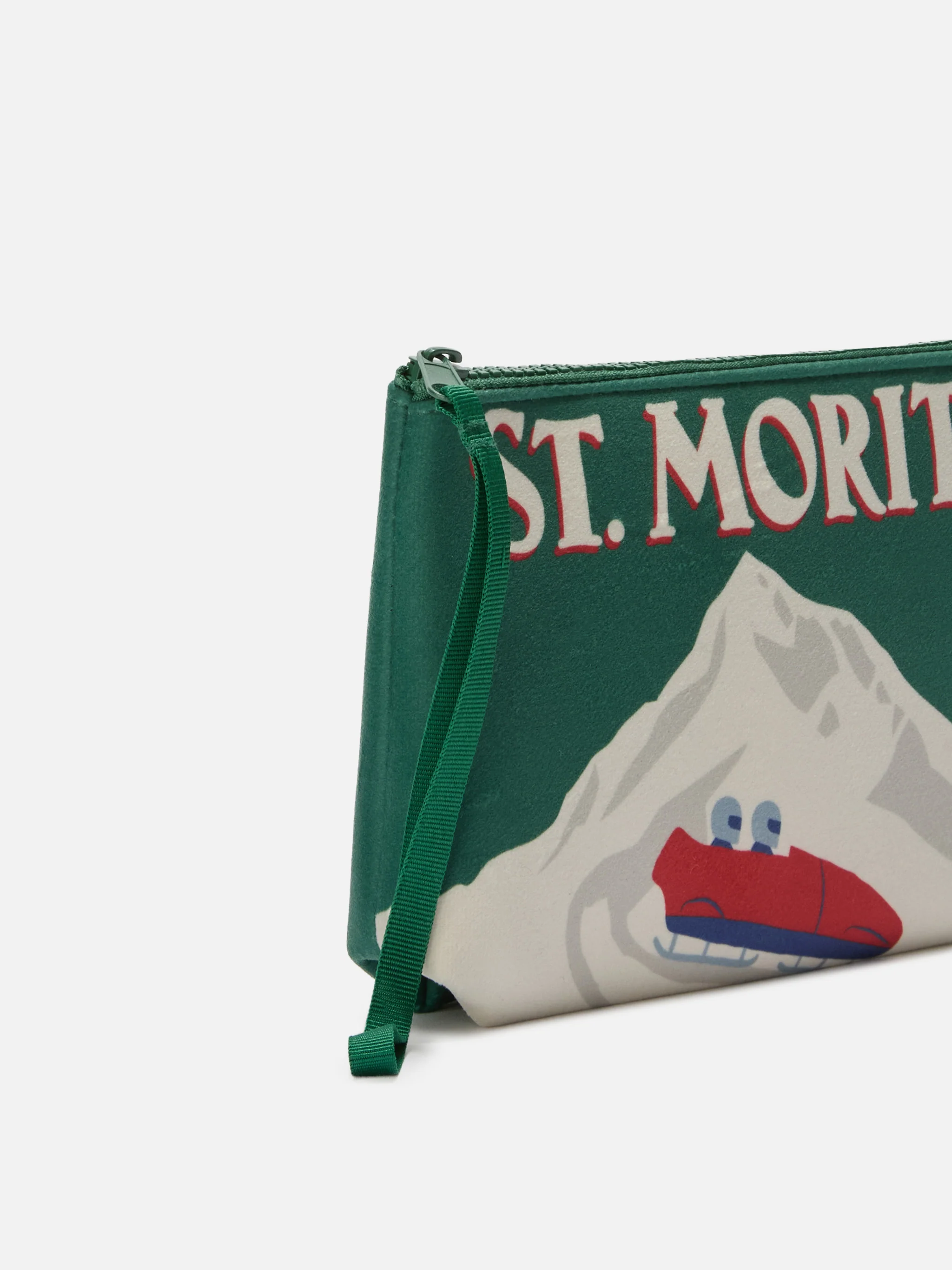 Aline Pouch in wool-effect fabric with St. Moritz print | ST. MORITZ TOP OF THE WORLD SPECIAL EDITION - Image 2