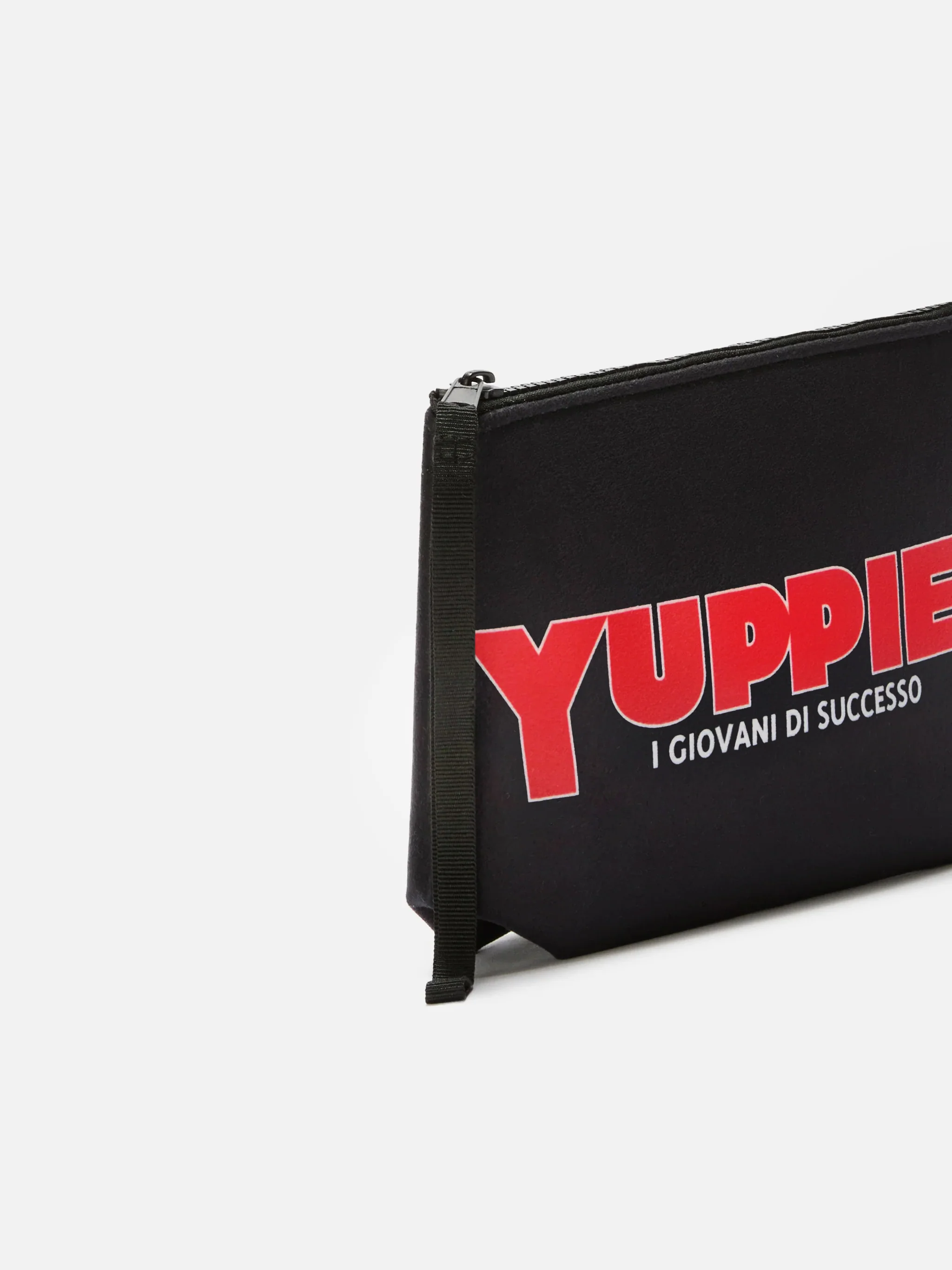 Aline Pouch in wool-effect fabric with Yuppies print | YUPPIES SPECIAL EDITION - Image 2