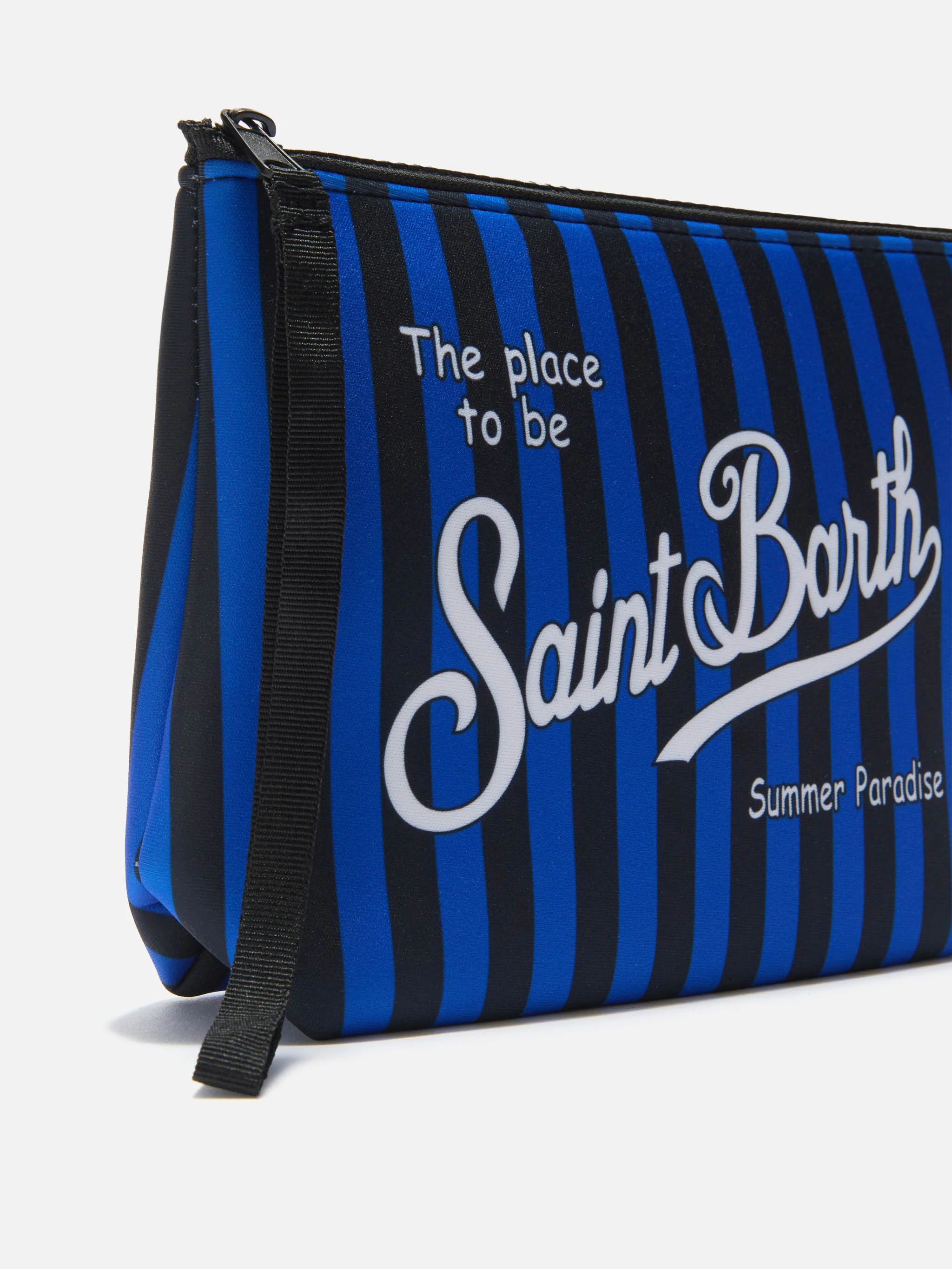 Aline scuba pouch in black and light blue with Inter crest | Special Edition - Image 2