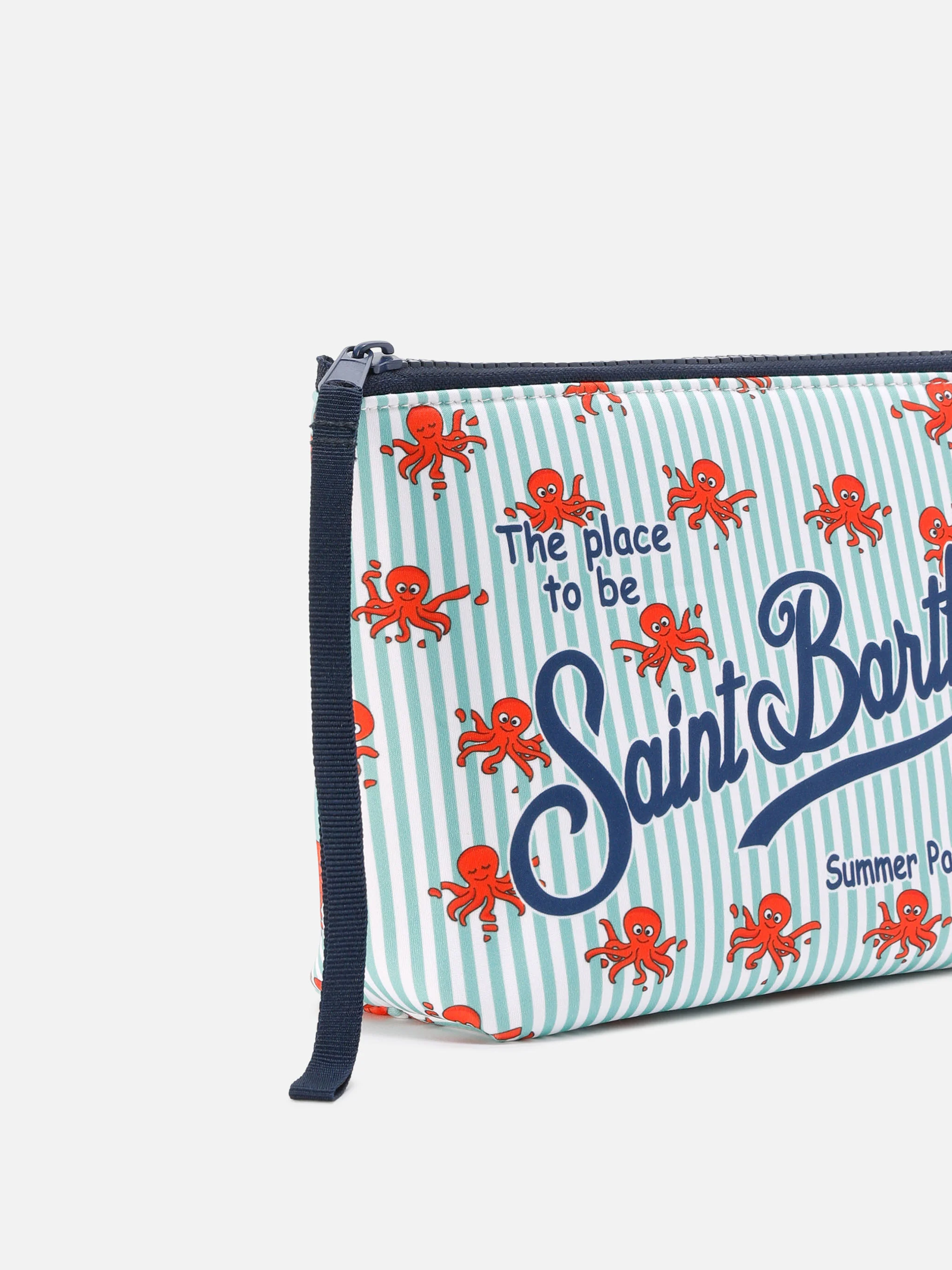 Aline scuba pouch with striped octopus print - Image 2