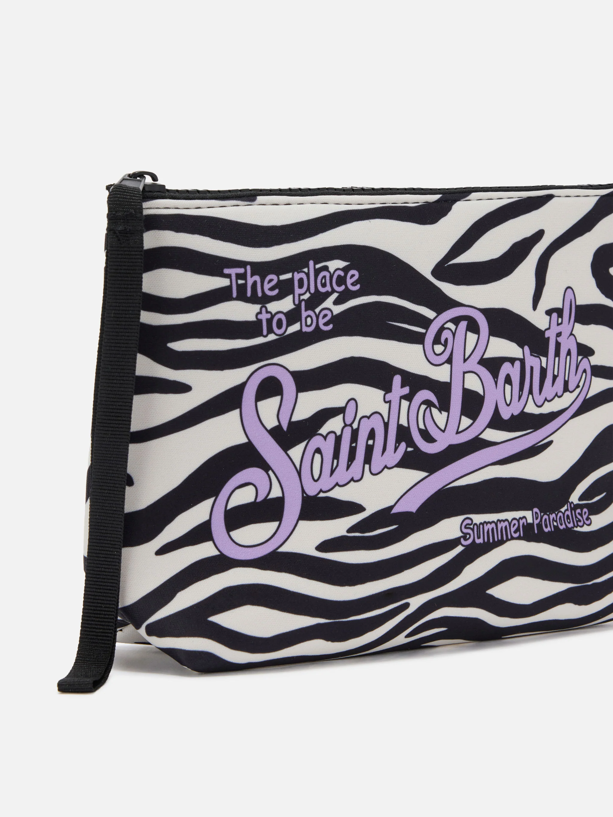 Aline scuba pouch with zebra print - Image 2