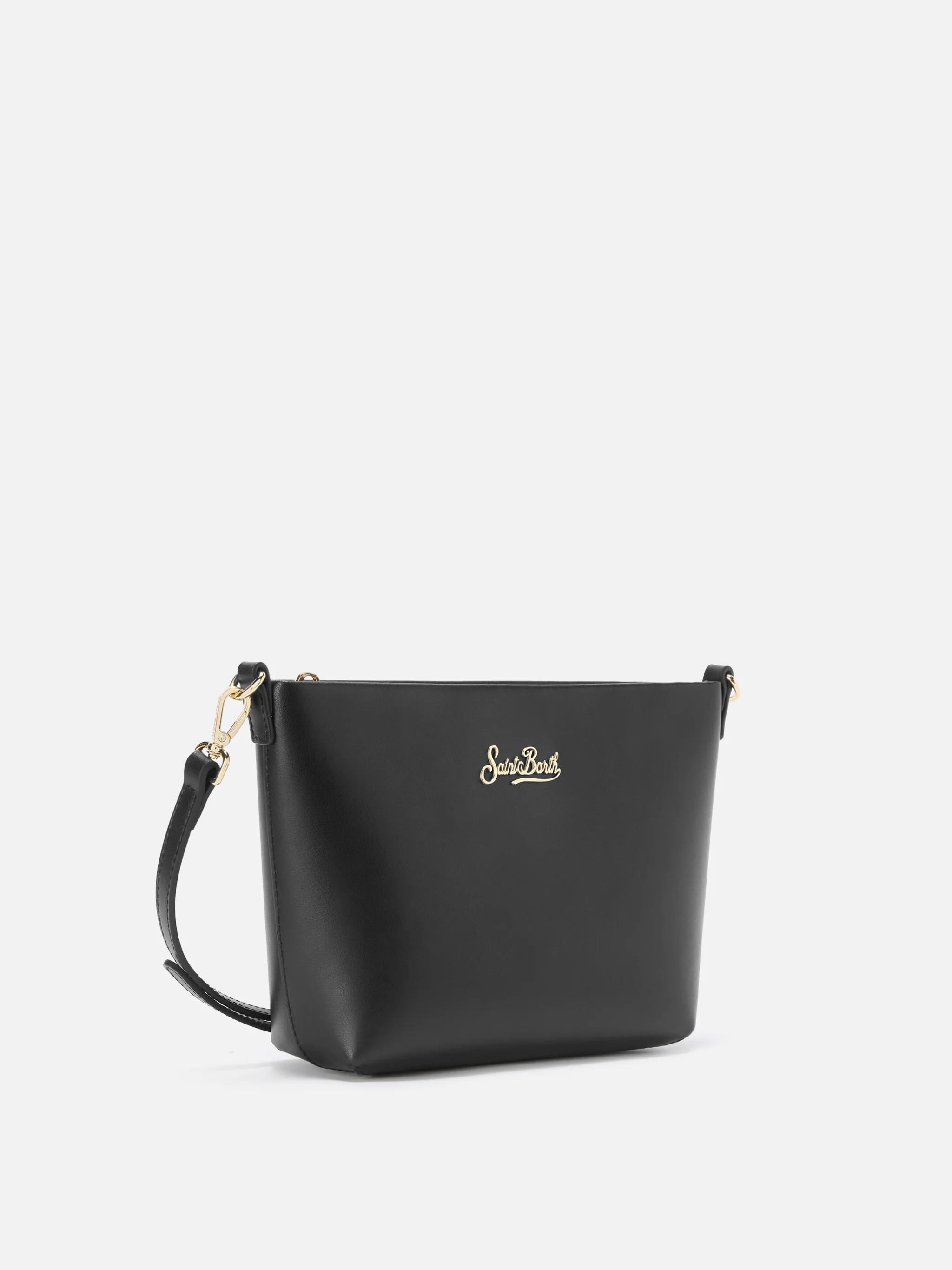 Aline Shoulder Bag in black leather - Image 3