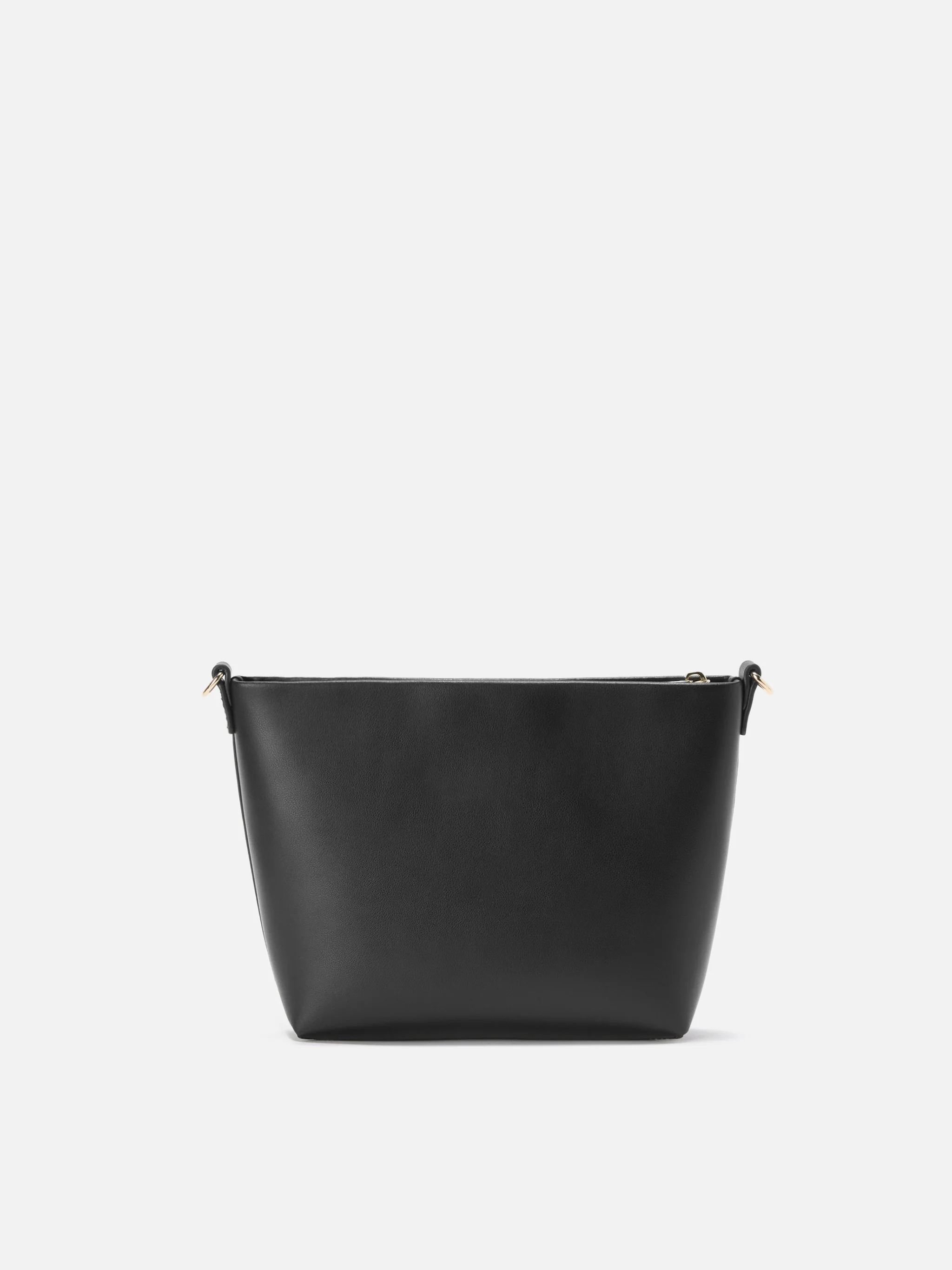 Aline Shoulder Bag in black leather - Image 4