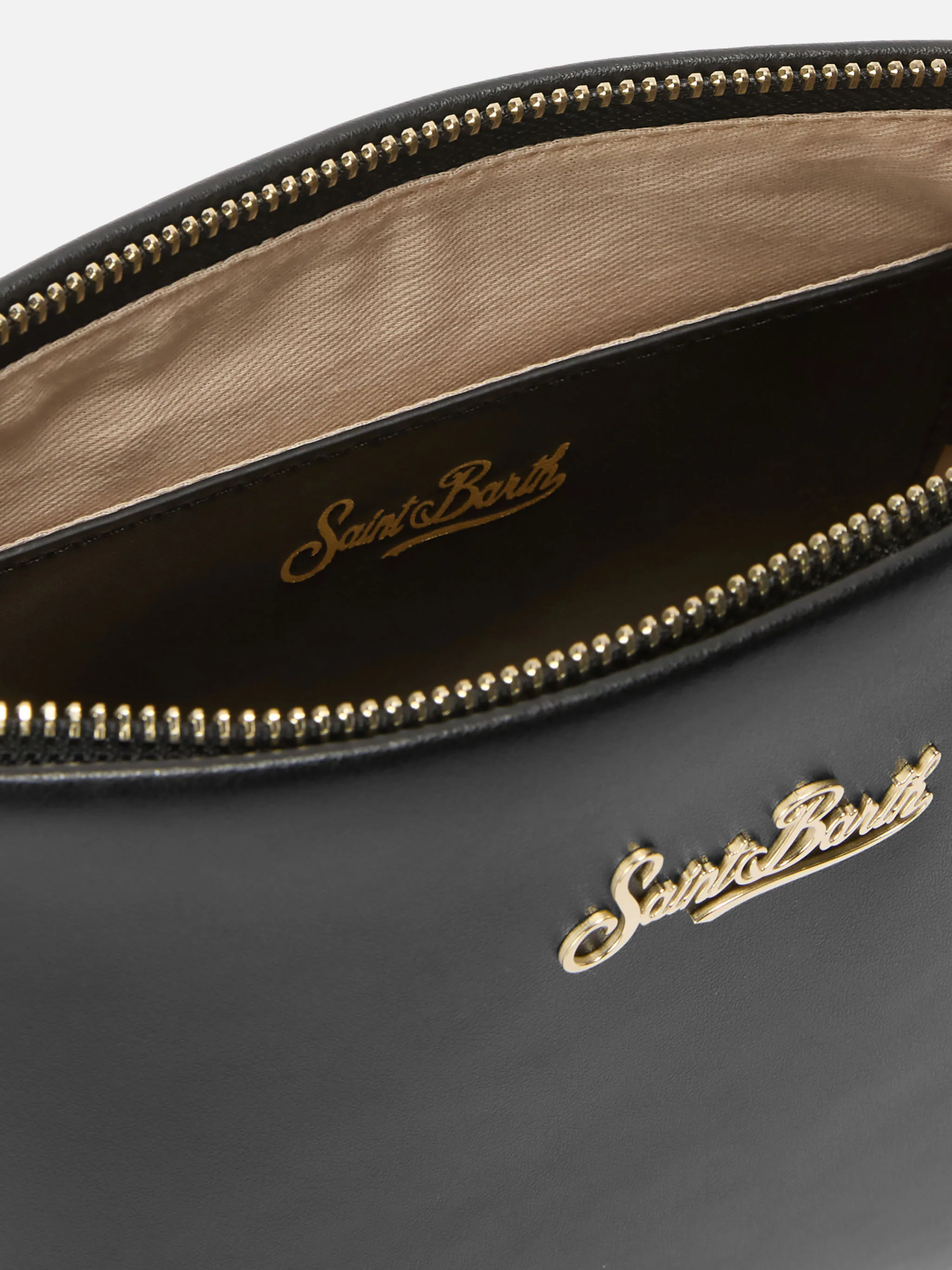 Aline Shoulder Bag in black leather - Image 5