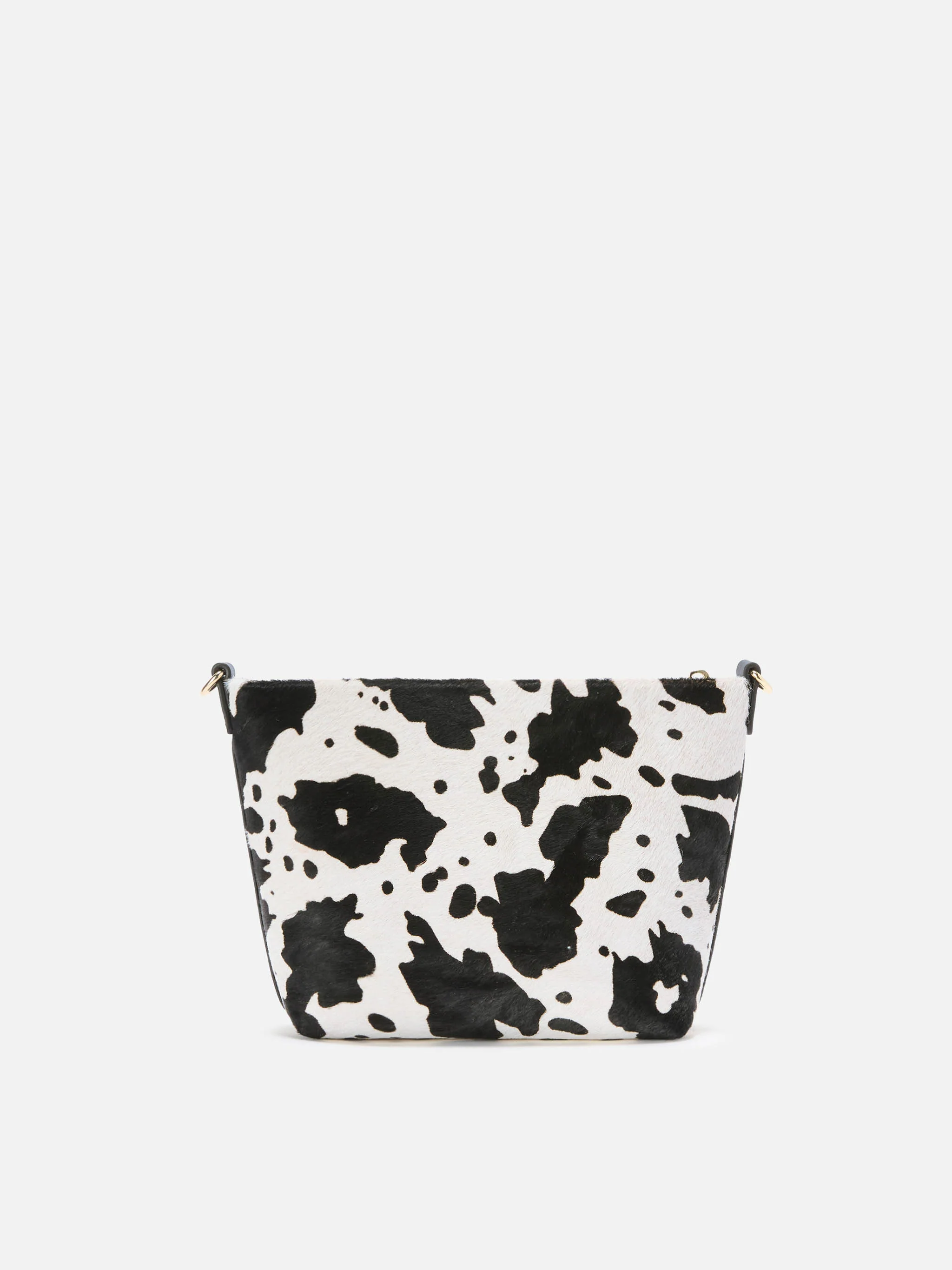 Aline Shoulder Bag in brushed leather and cow-print calf hair - Image 4