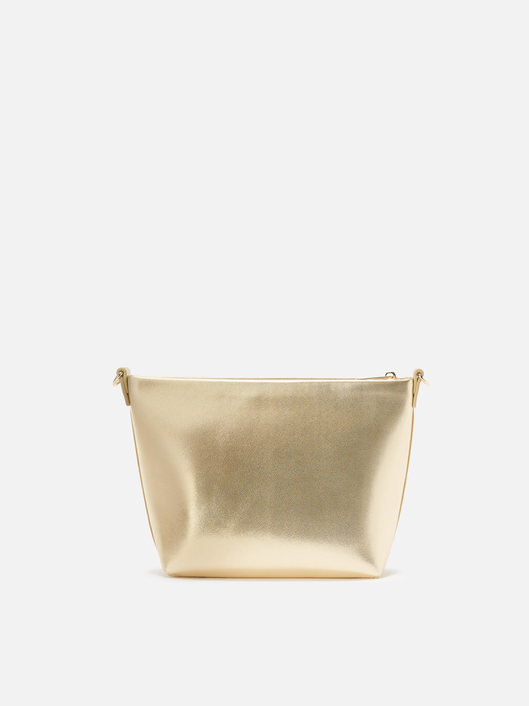 Aline Shoulder Bag in gold laminated leather - Image 4