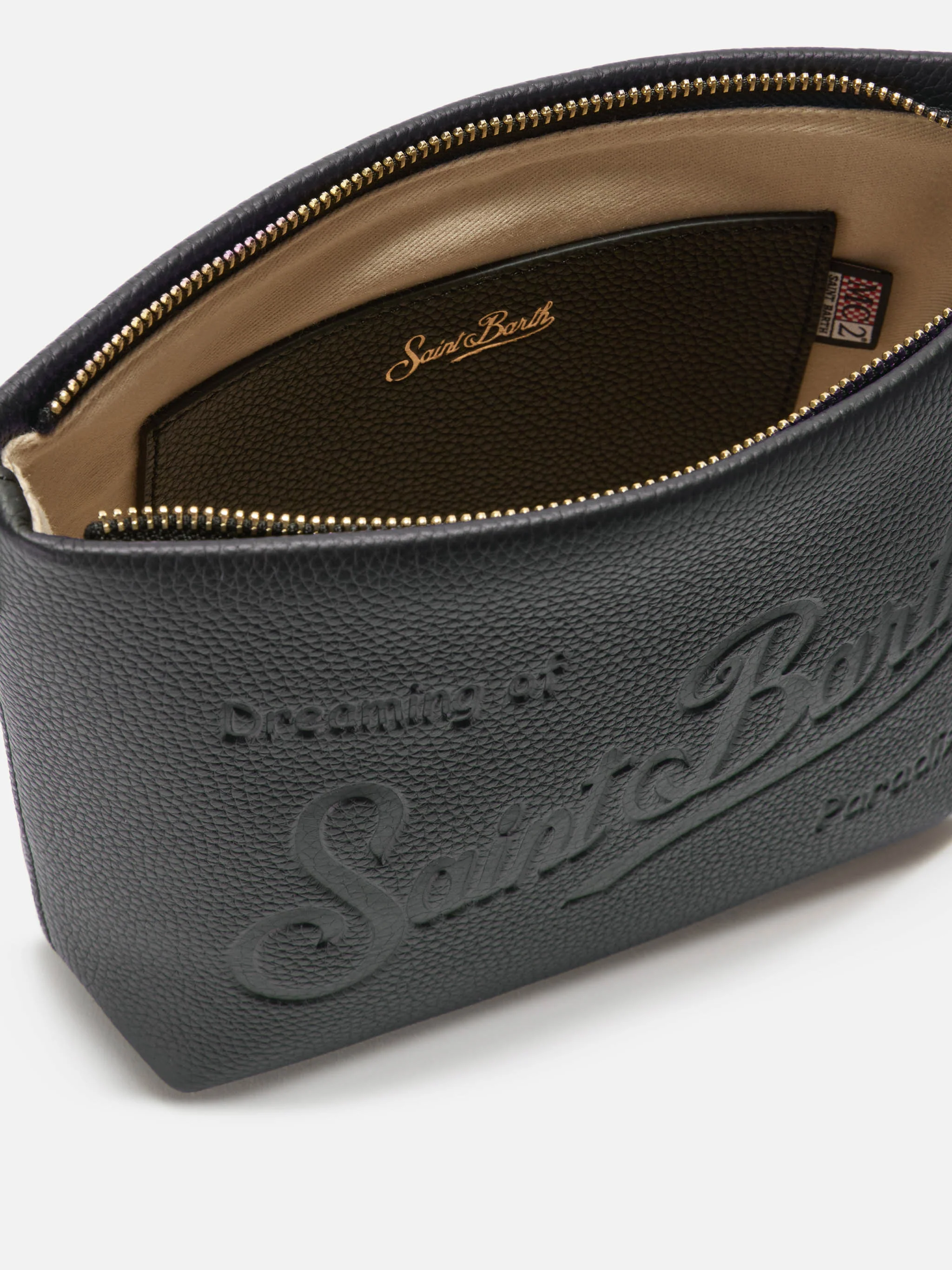 Aline Shoulder Bag in hammered black leather - Image 5