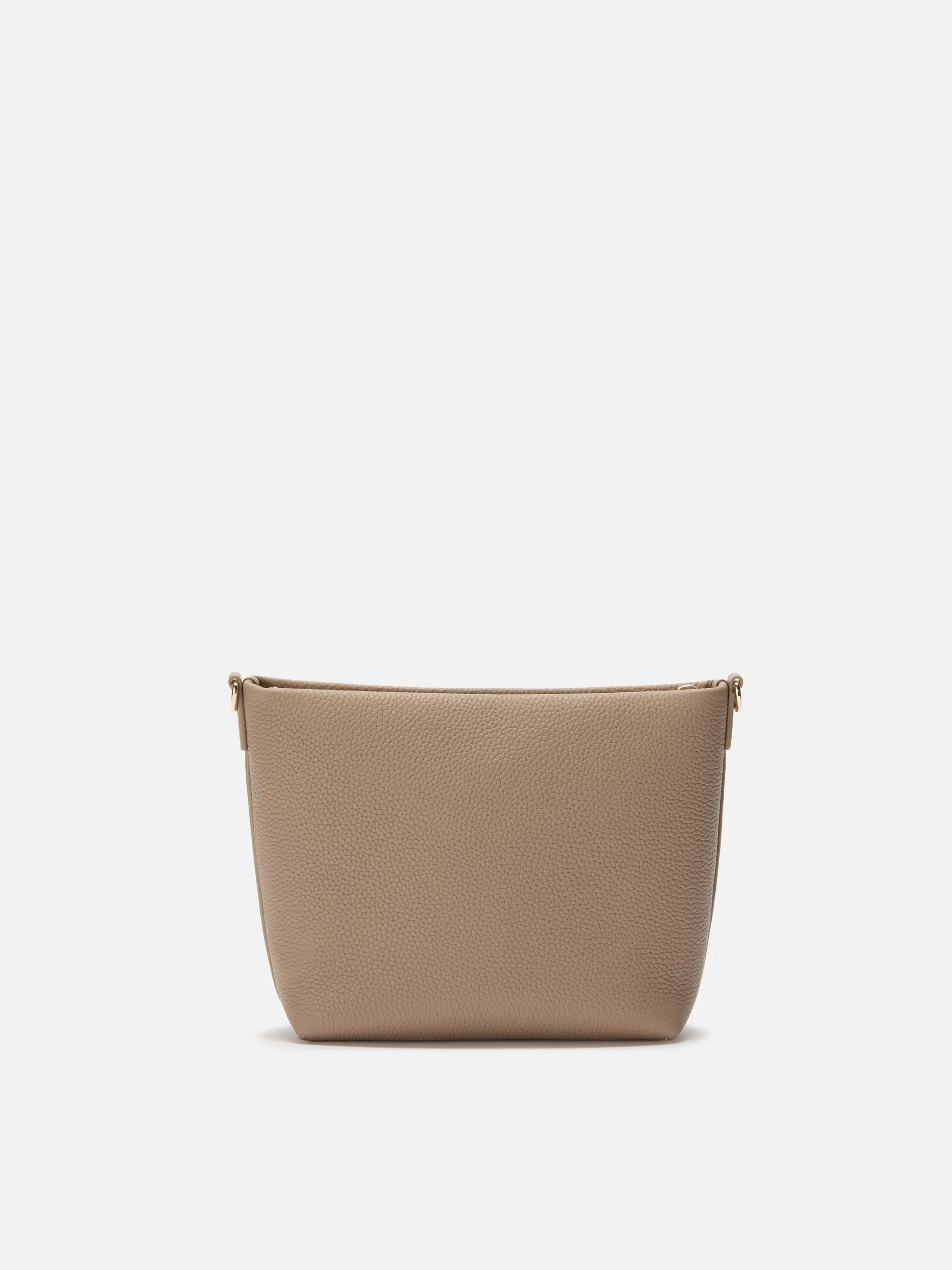 Aline Shoulder Bag in hammered hazelnut leather - Image 5