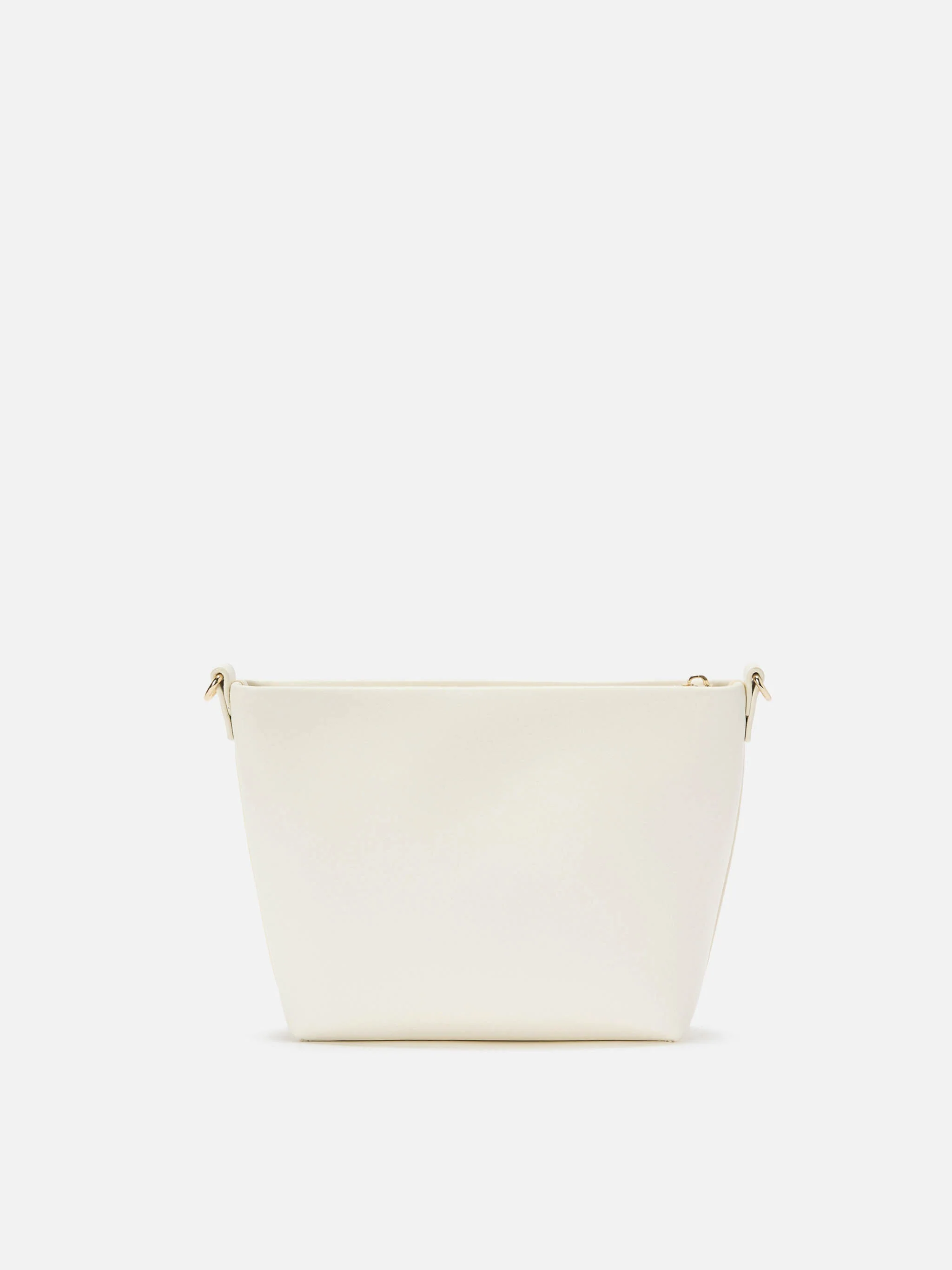 Aline Shoulder Bag in white leather - Image 4