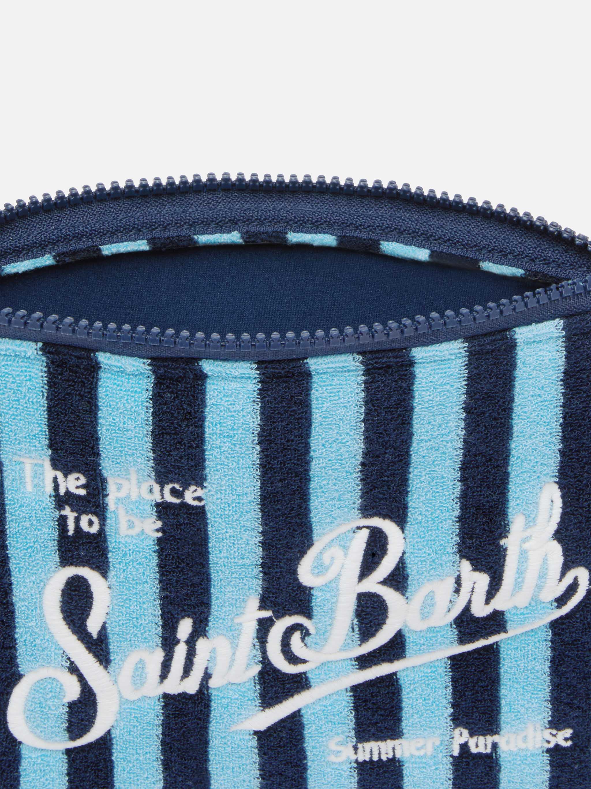 Aline striped embossed terry pochette - Image 3