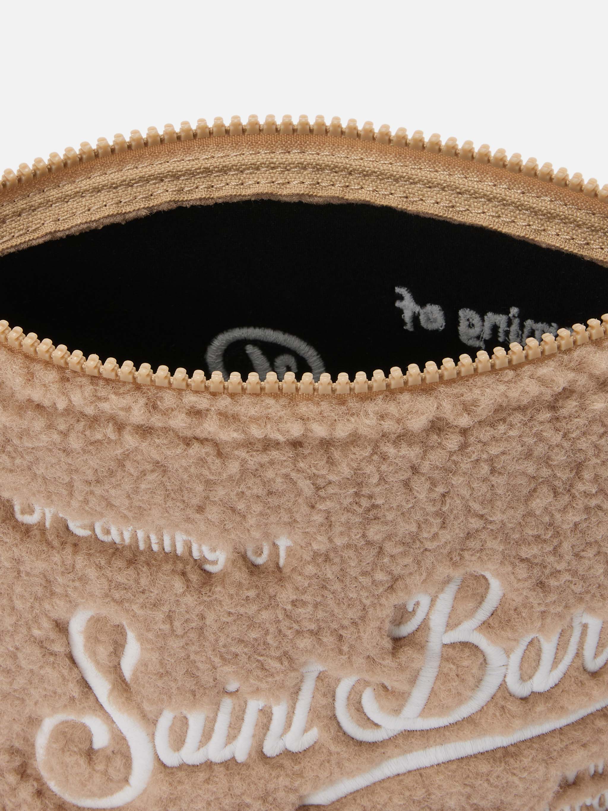 Aline Teddy Pouch in beige sherpa - Image 3